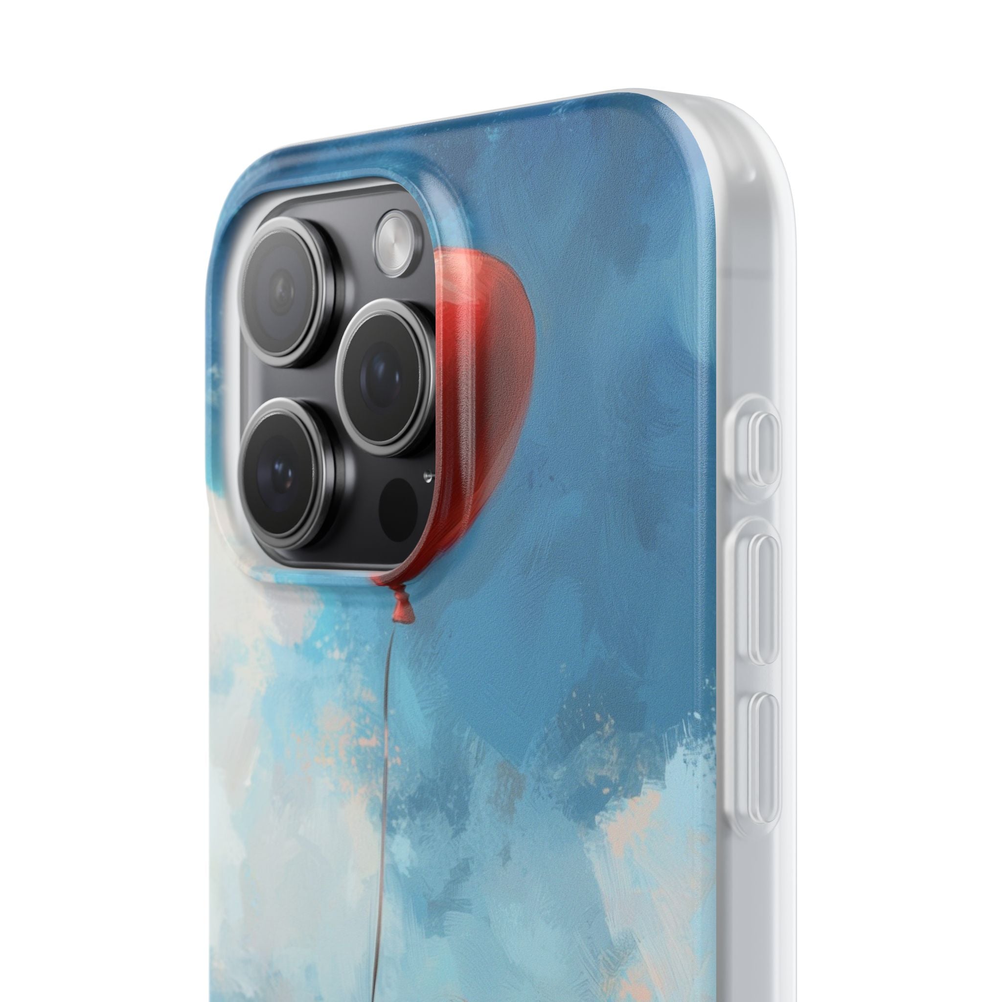 Crimson Heart Sky · Soft Coque de téléphone pour iPhone