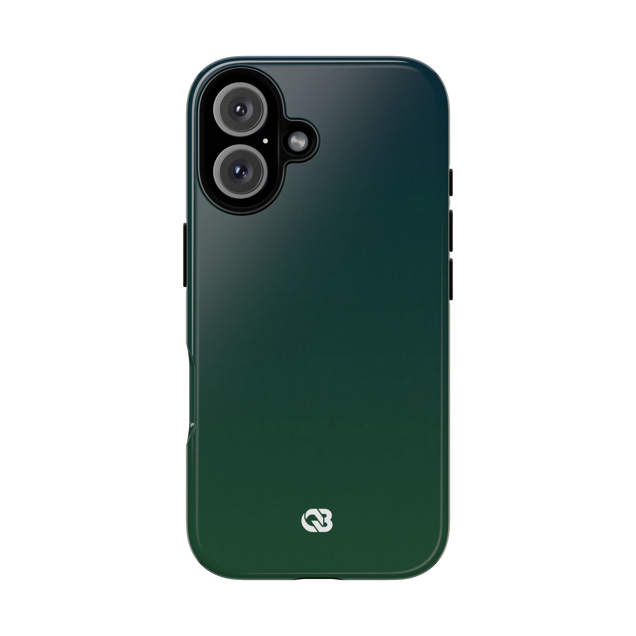 Green Tough Phone Case for iPhone - Midnight Pine Horizon