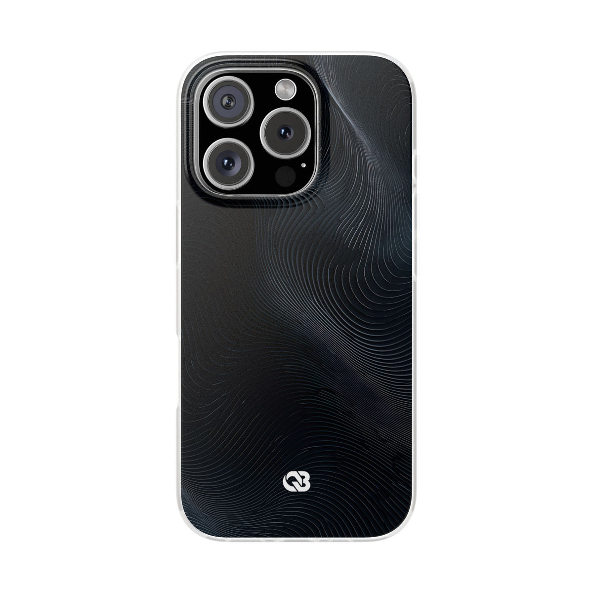 Black Lite Phone Case for iPhone - Obsidian Ridge Flux