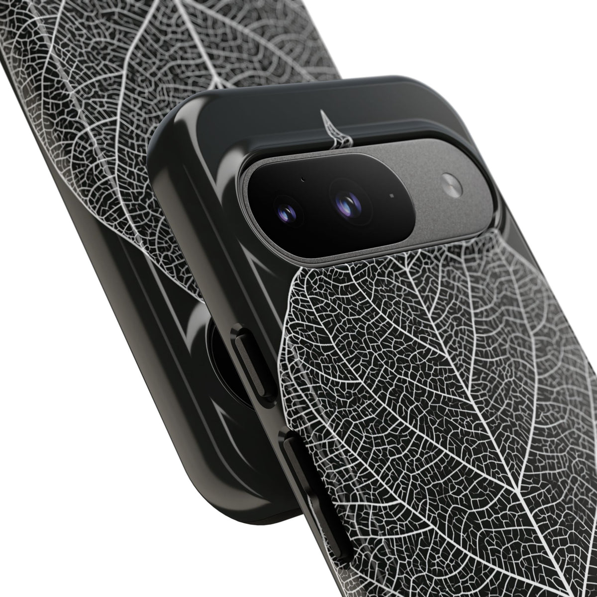 Monochrome Leaf Skeleton · Tough Phone Case for Pixel · Black