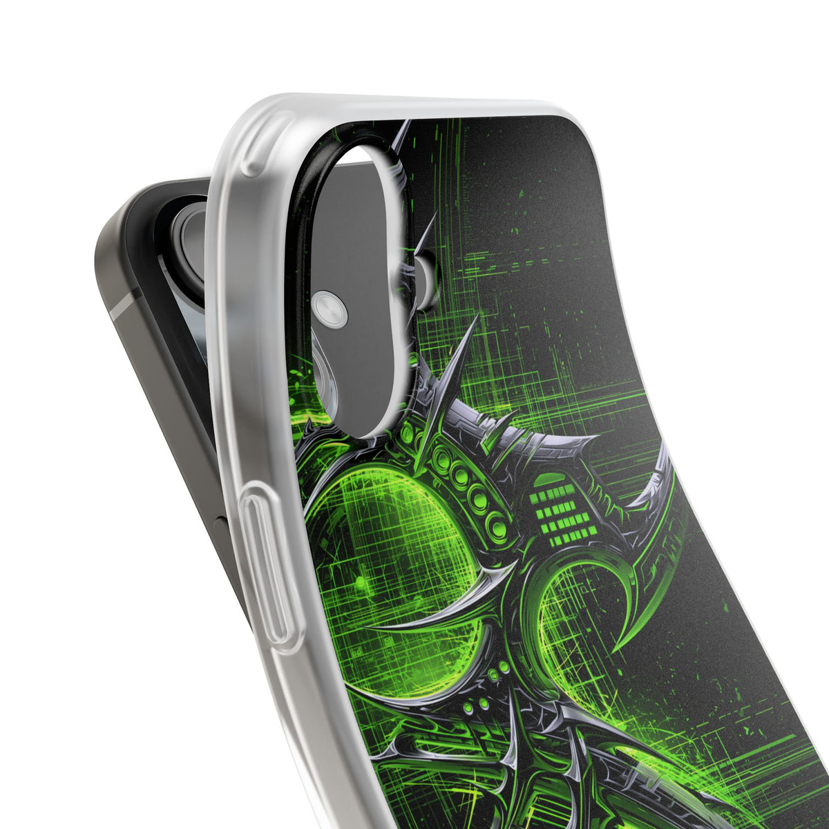 Cyber Sigil Grid · Lite Phone Case for iPhone · Green