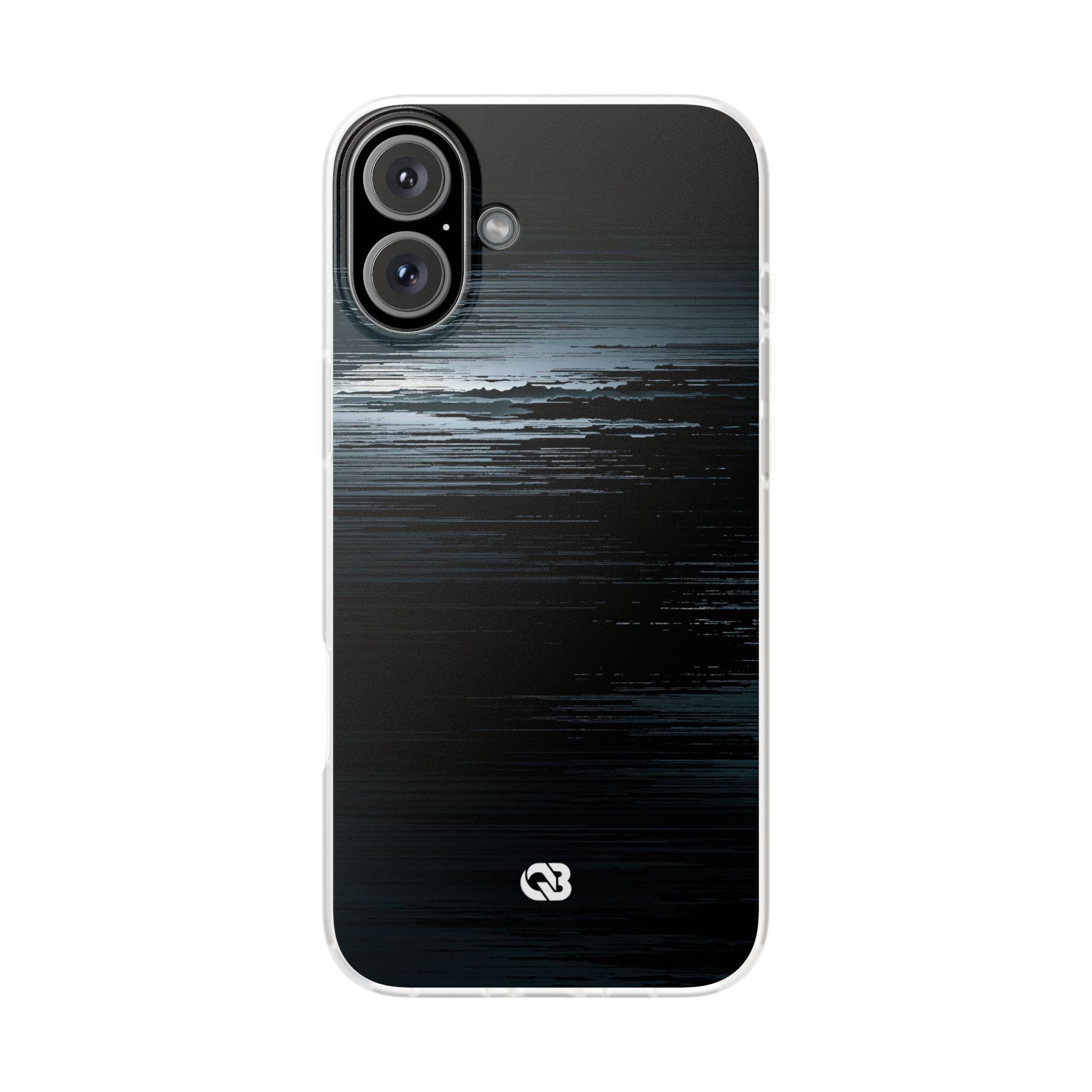 Black Lite Phone Case for iPhone - Frozen Signal Glitch