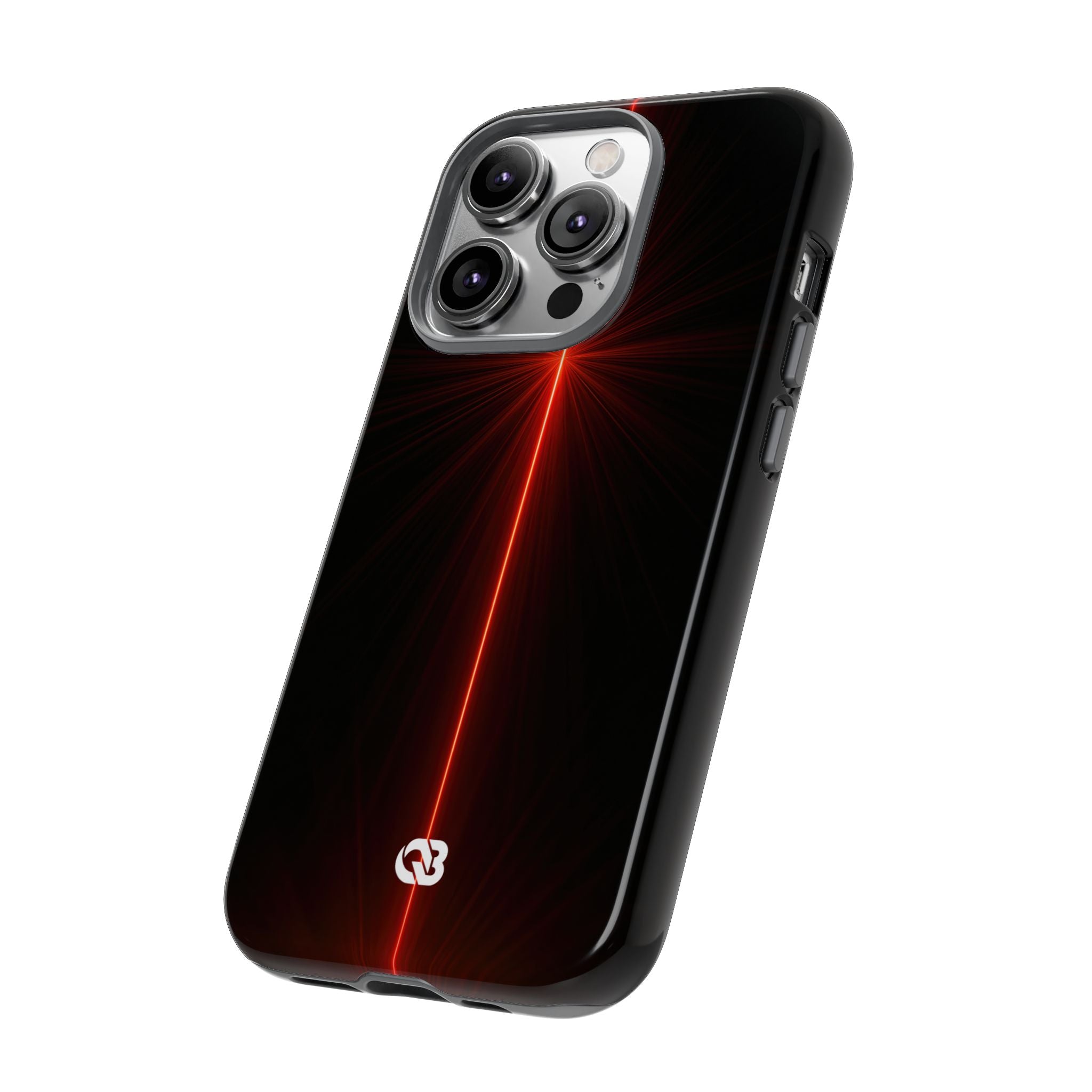 Red Tough Phone Case for iPhone - Crimson Flare Vector