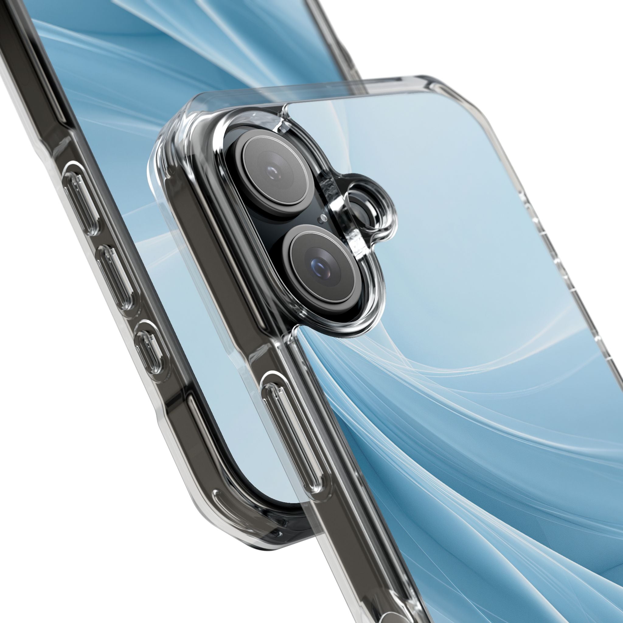Blue Impact MagSafe Phone Case for iPhone - Arctic Silk Drift
