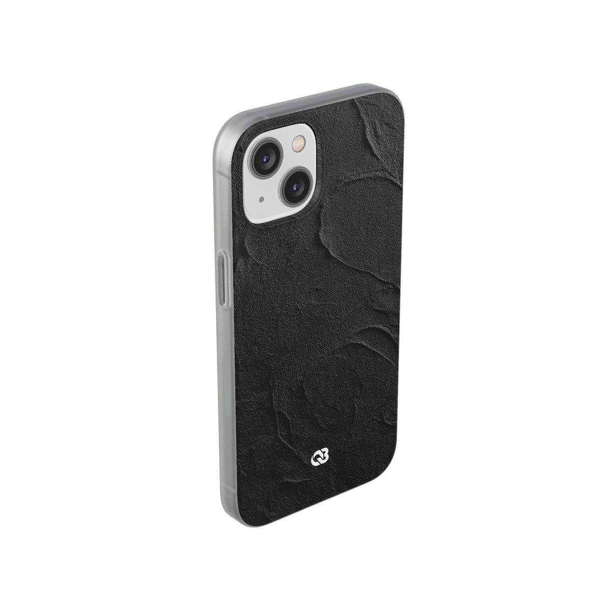 Obsidian Stucco Relief · Lite Phone Case for iPhone · Black