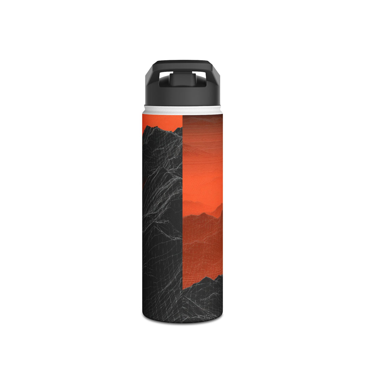 Solar Ridge Mesh · Insulated Water Bottle · Black