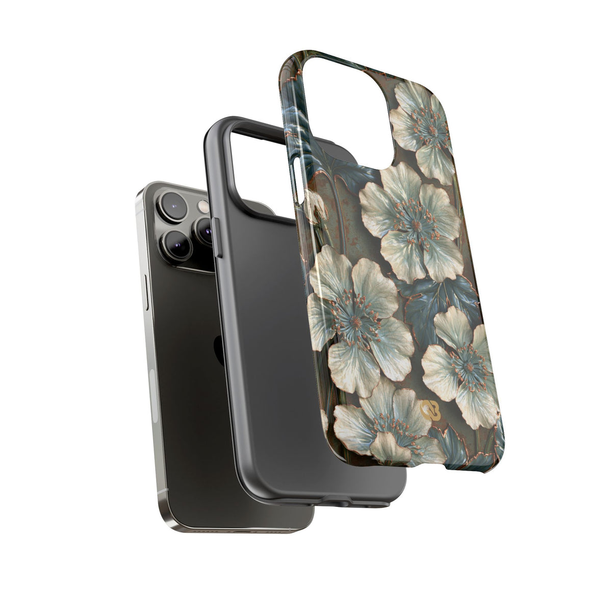 Gilded Blossom Reverie · Tough Phone Case for iPhone · Teal
