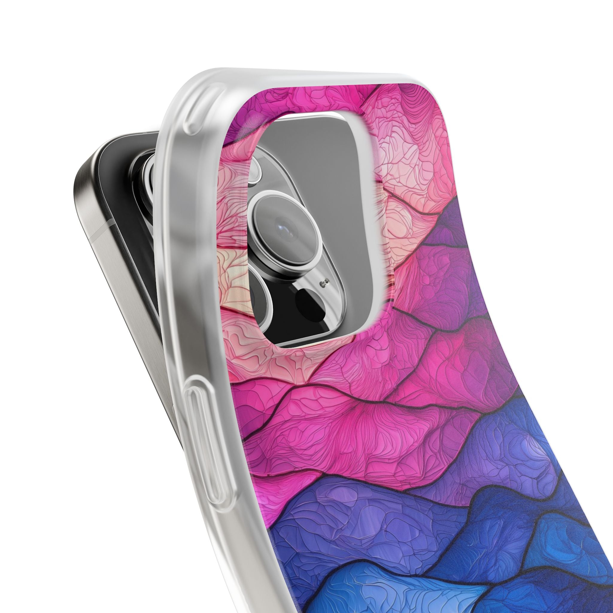 Electric Ridge Flow · Soft Phone Case for iPhone