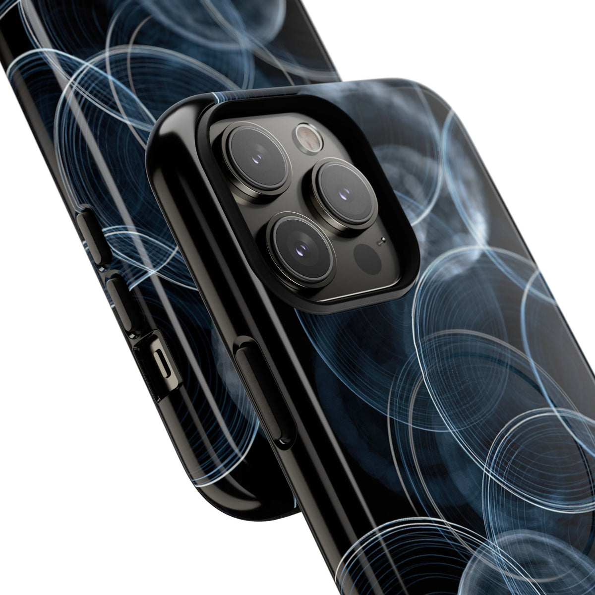 Blue Tough 2.0 Magsafe Phone Case for iPhone - Cyan Pulse Ripple