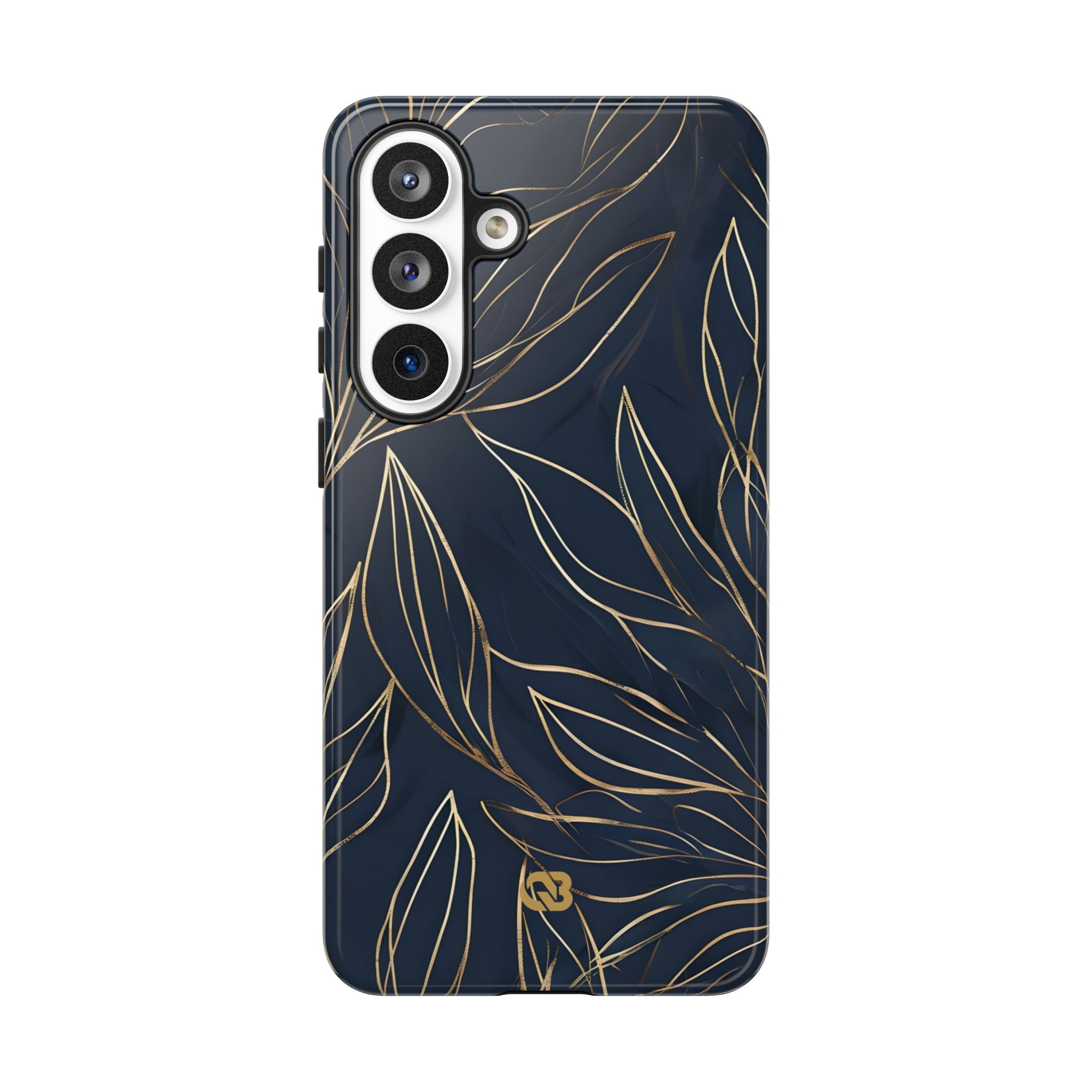 Gilded Navy Foliage · Tough Etui na telefon dla Samsung