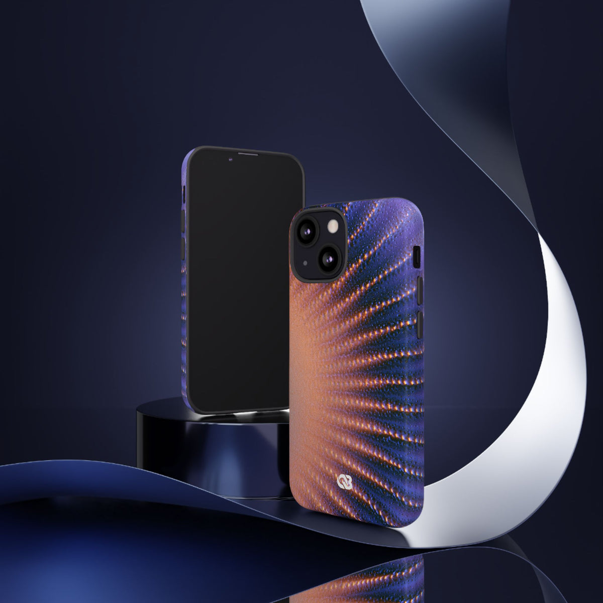 Luminous Aura Burst · Tough Phone Case for iPhone · Blue