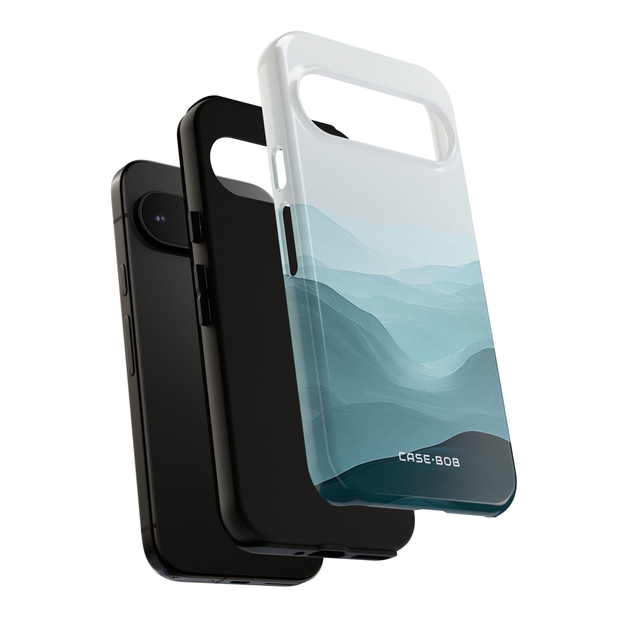 Teal Mist Mountains Google Pixel 9 Pro Case - Tough