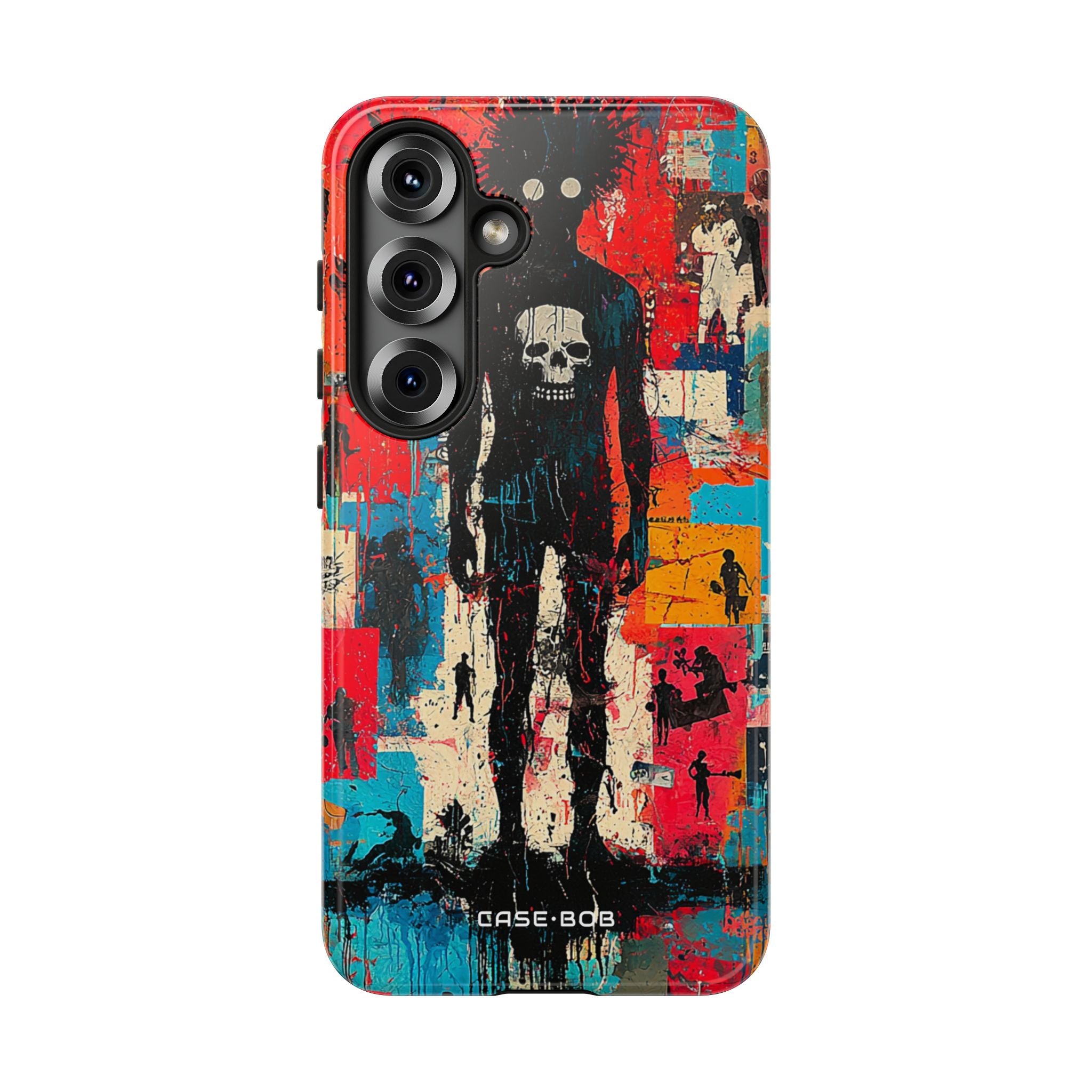 Spiky Skull Silhouette Samsung S25 Case - Tough