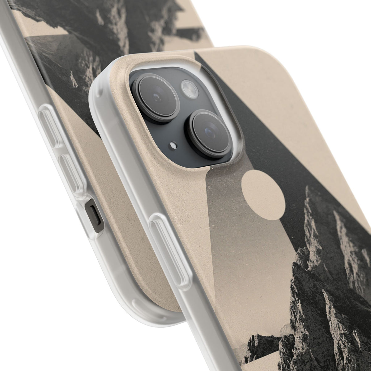 Beige Lite Phone Case for iPhone - Obsidian Summit Parchment