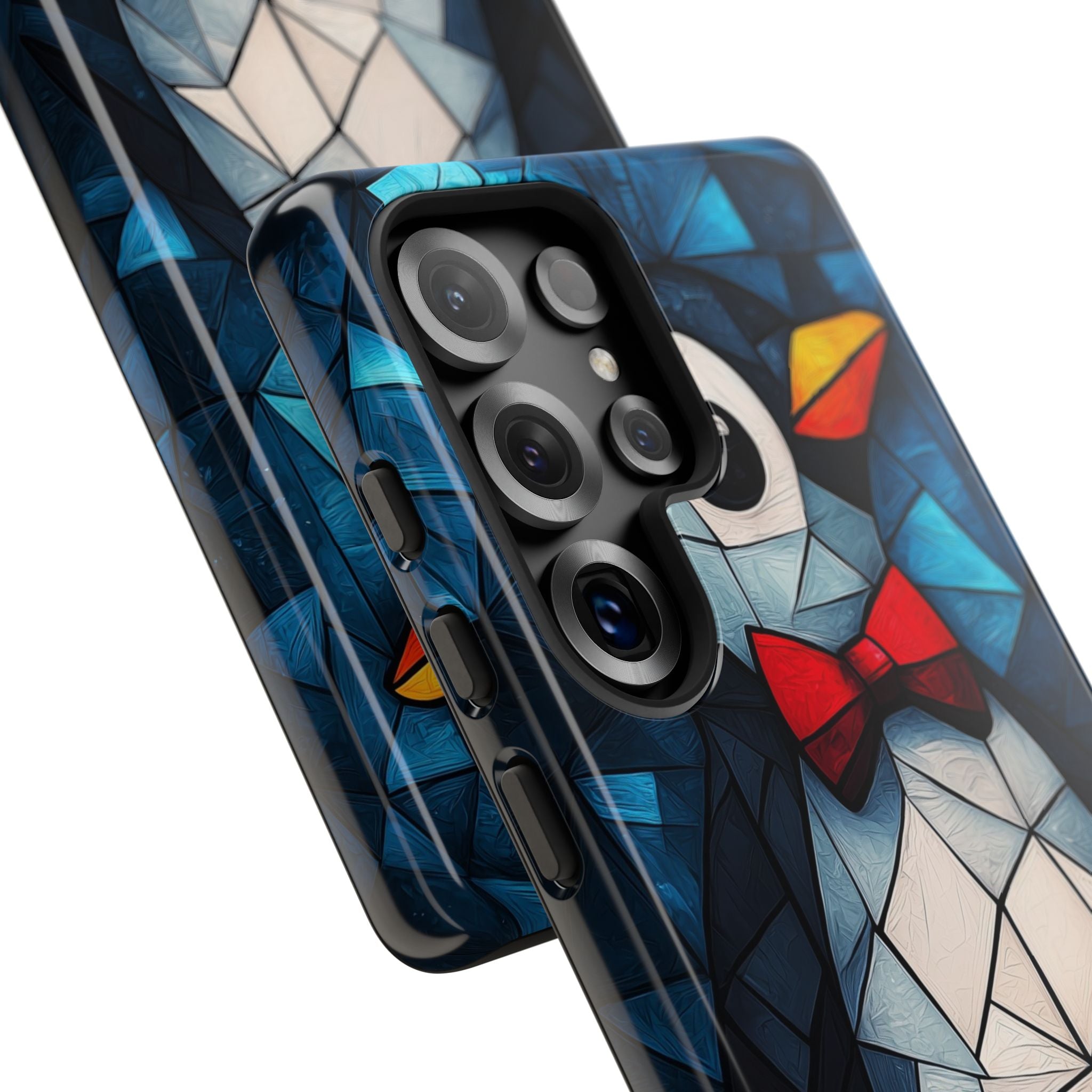 Mosaic Bowtie Penguin · Tough Hoesje voor Samsung