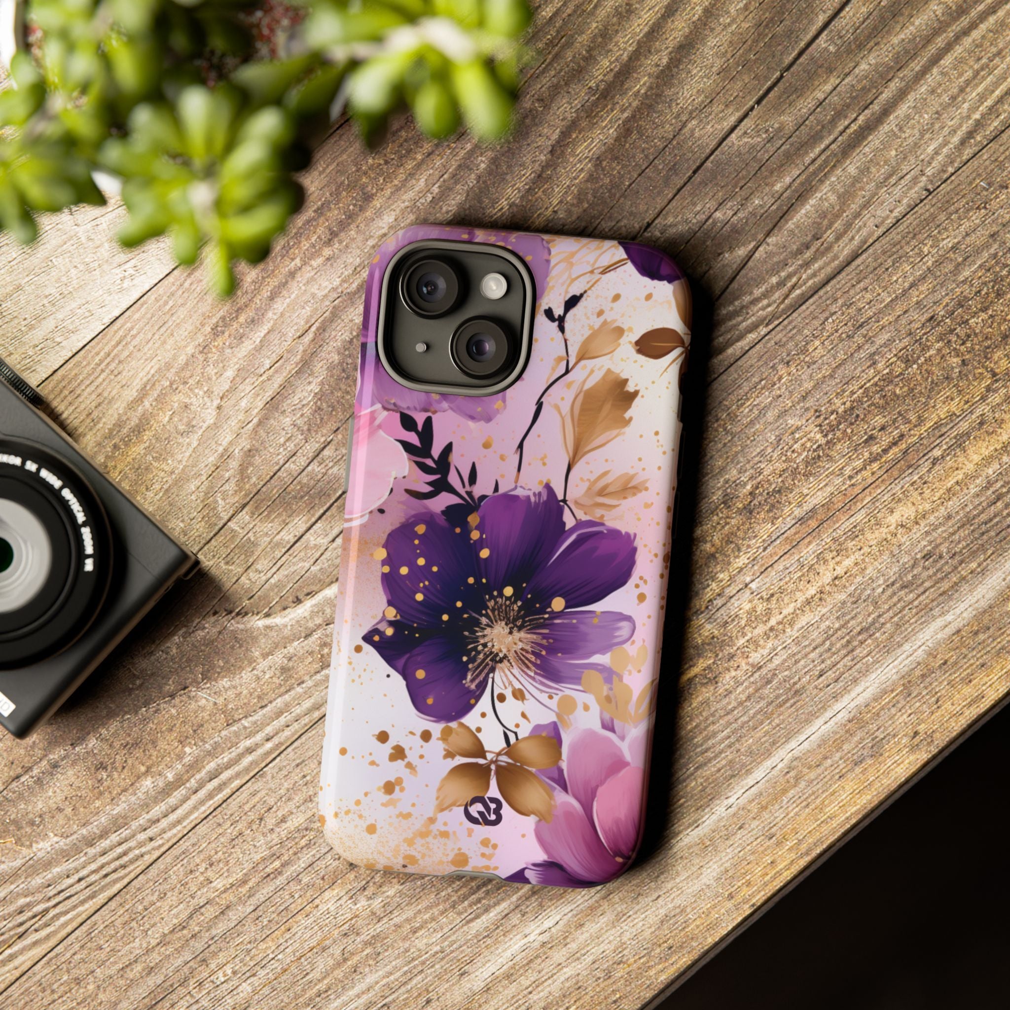 Gilded Violet Bloom · Tough Phone Case for iPhone