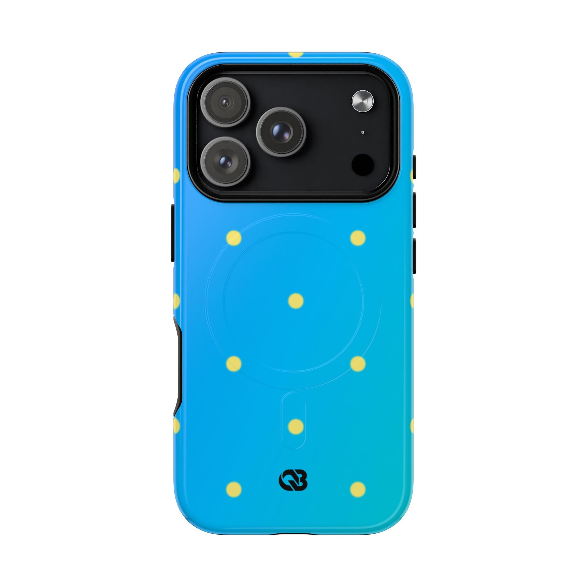 Cyan Sun Dots · Tough+ Phone Case for iPhone · Magsafe