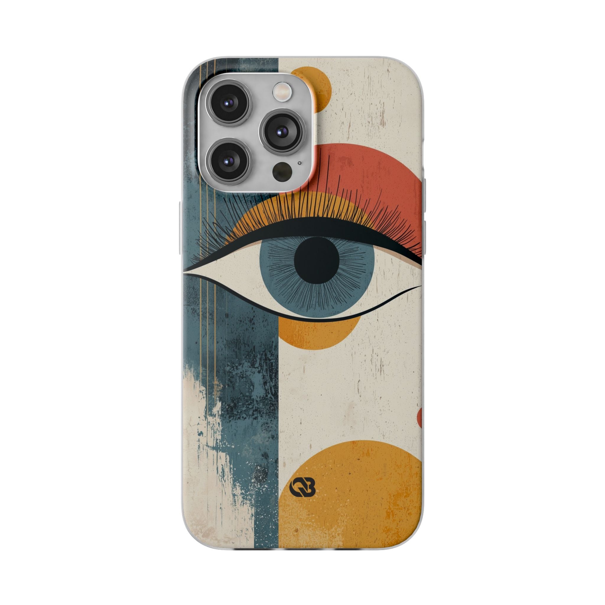 Distressed Azure Ocular · Soft Phone Case for iPhone