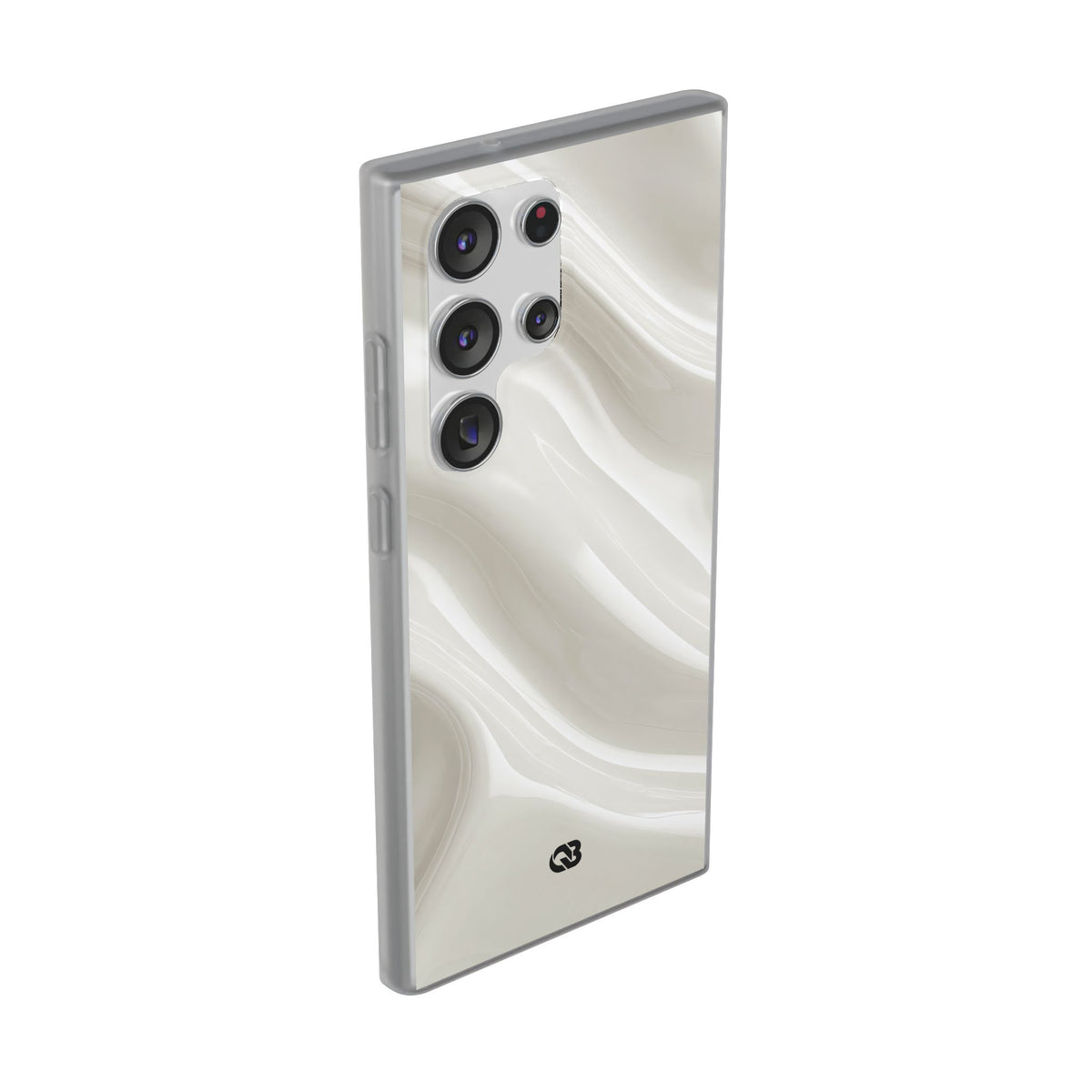 White Lite Phone Case for Samsung - Polished Ivory Wave