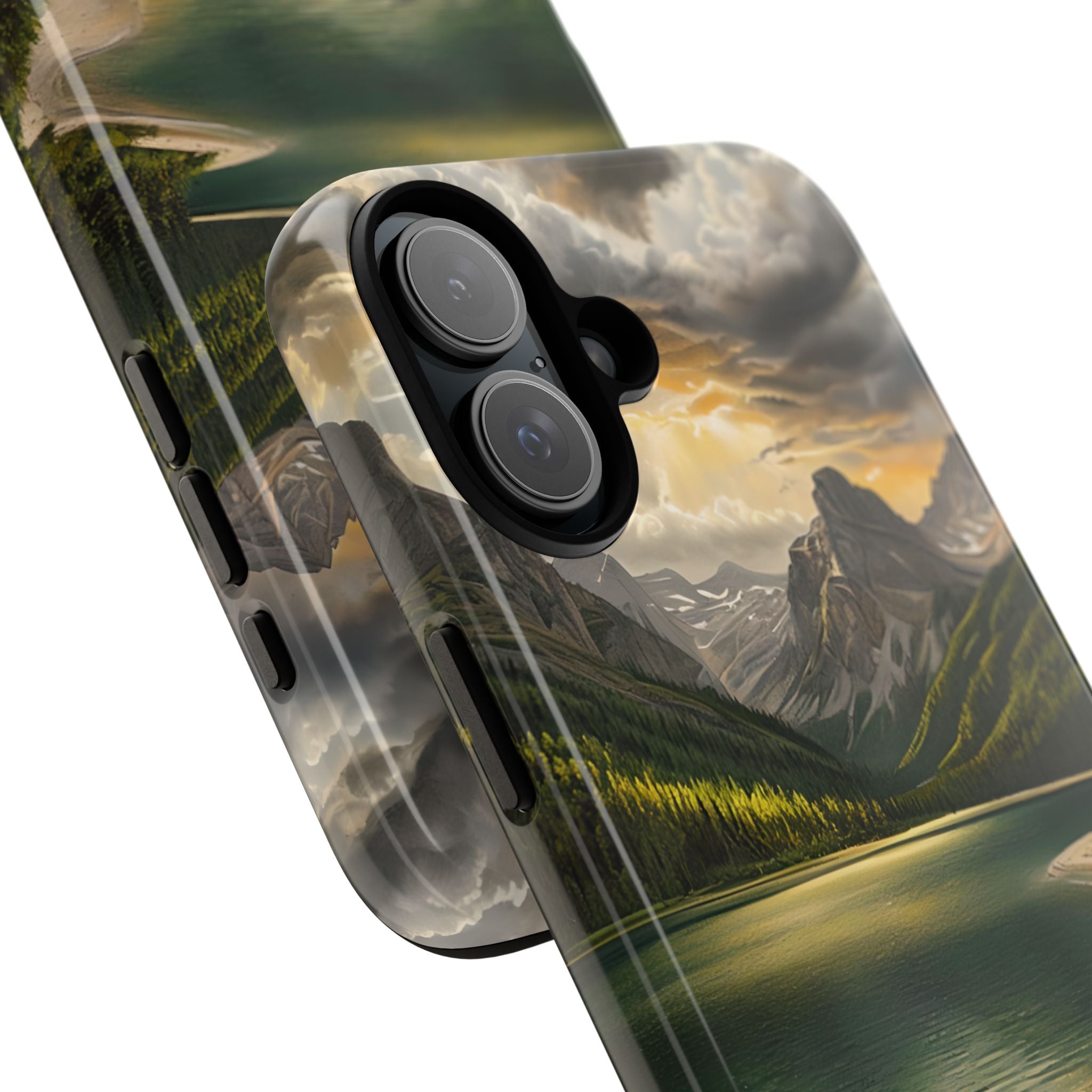 Gilded Mountain Lake · Tough Phone Case for iPhone