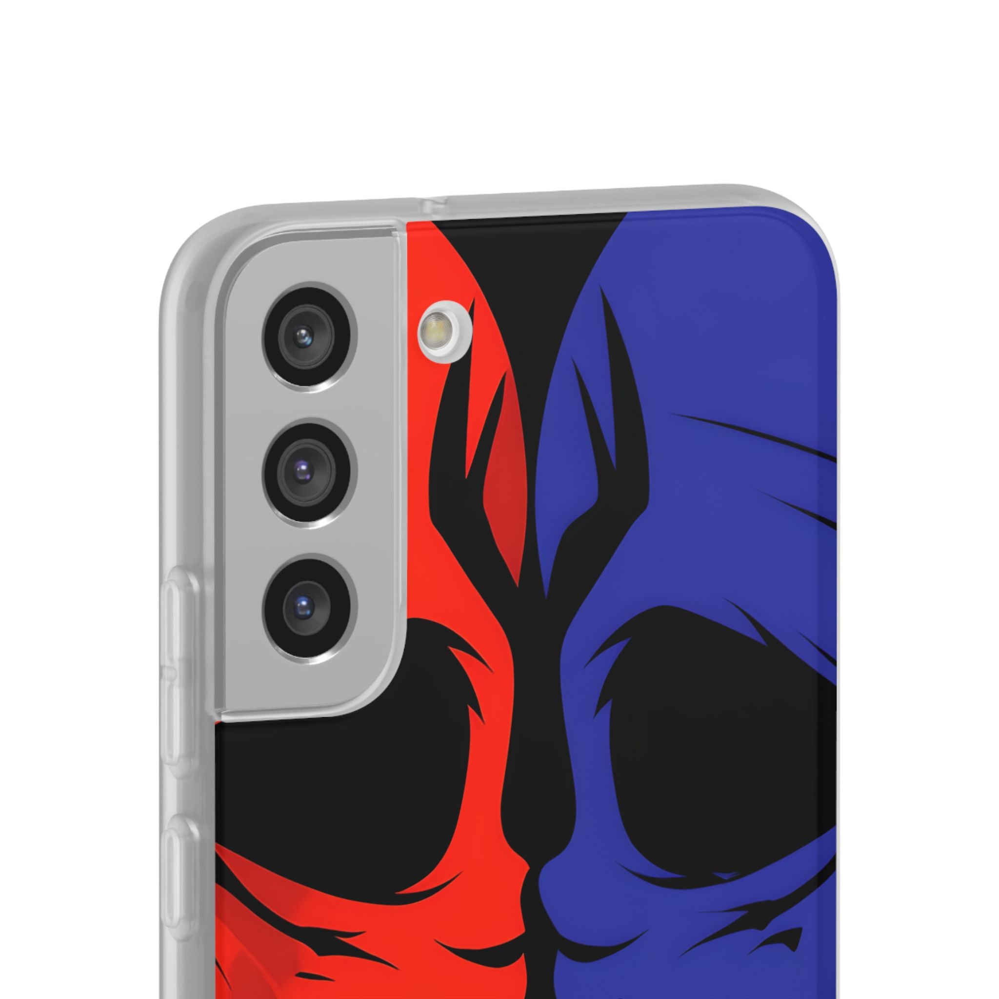 Crimson Cobalt Skulls · Soft Phone Case for Samsung