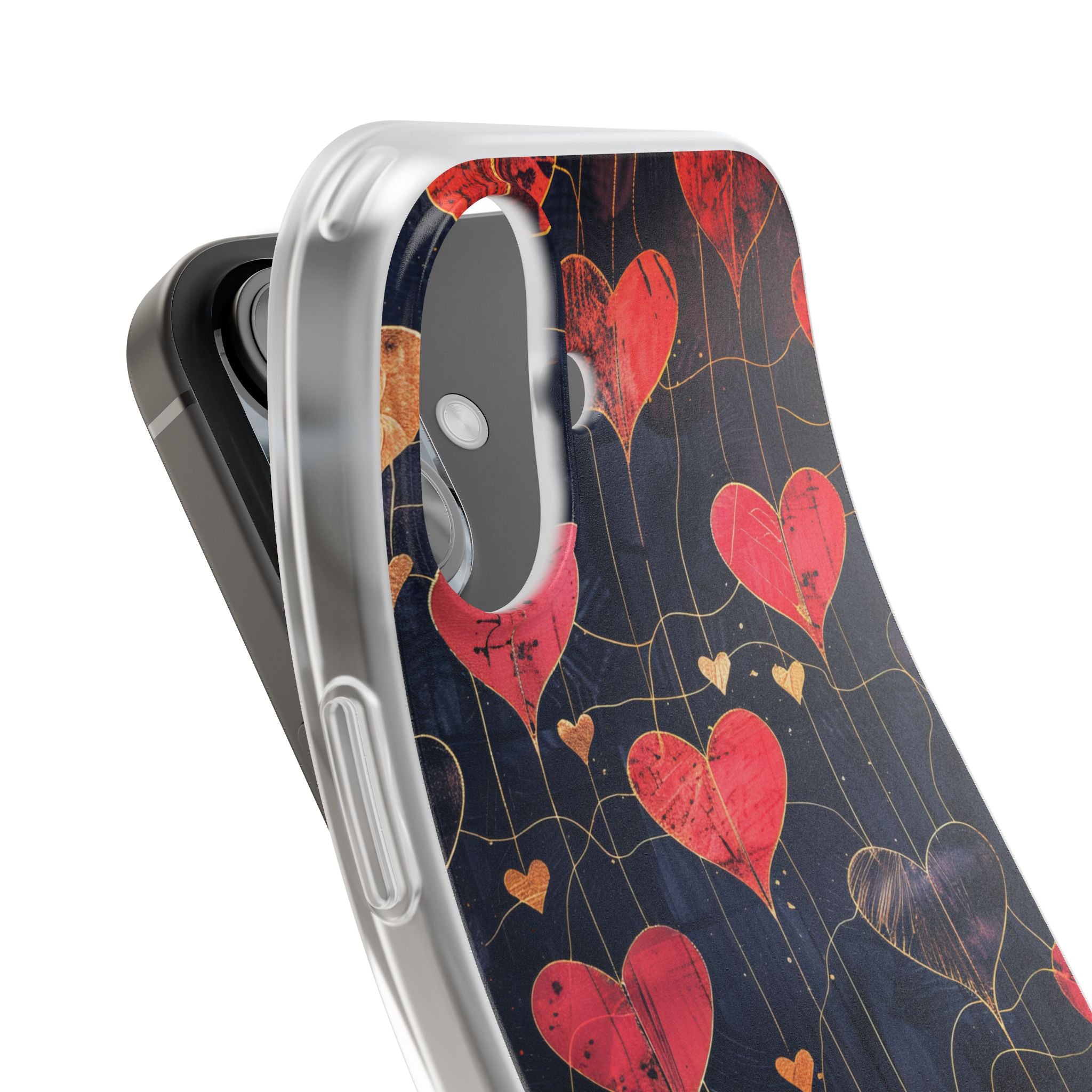 Golden Hearts Network iPhone 16 Case - Soft
