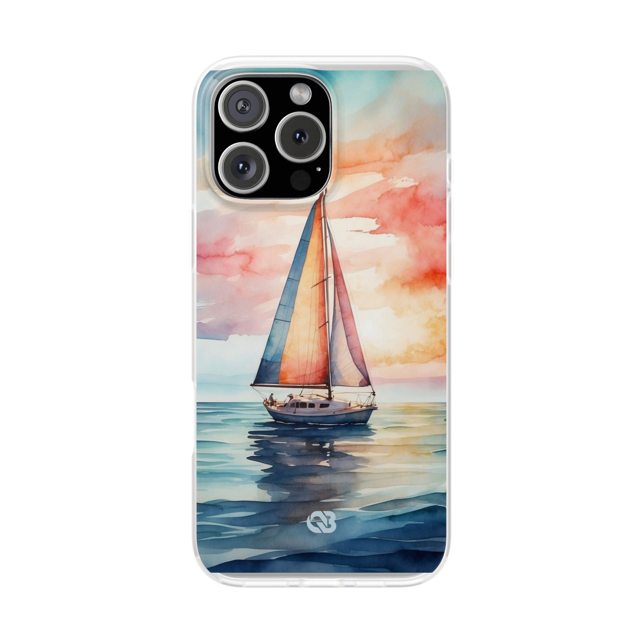 Crimson Horizon Sail · Soft Hoesje voor iPhone