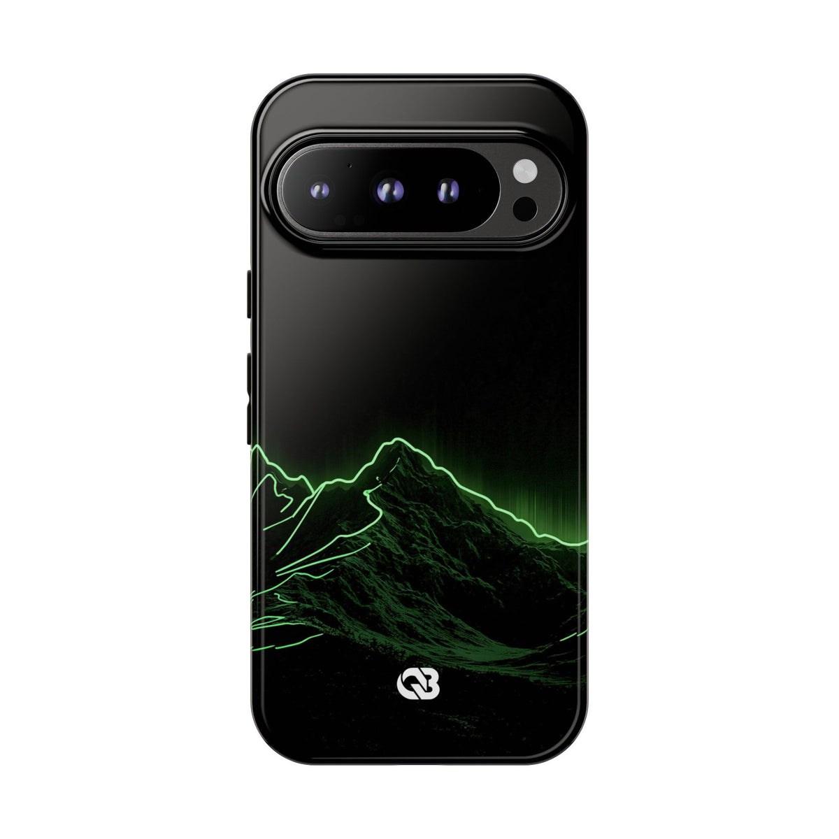 Nordic Mountain Contour · Tough Phone Case for Pixel · Black