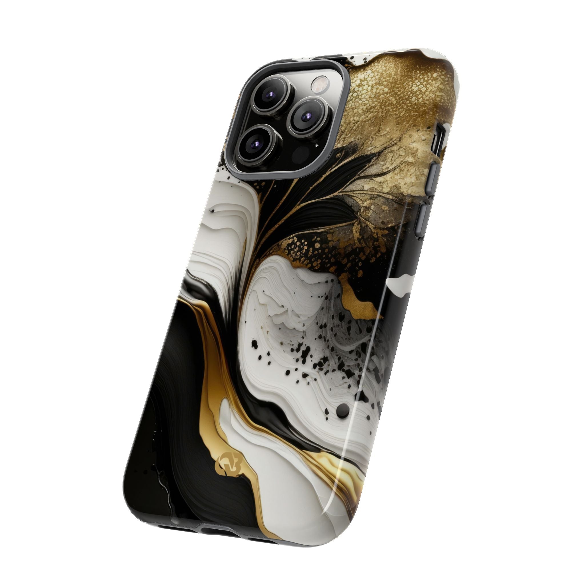Molten Onyx Gold · Tough Etui na telefon dla iPhone