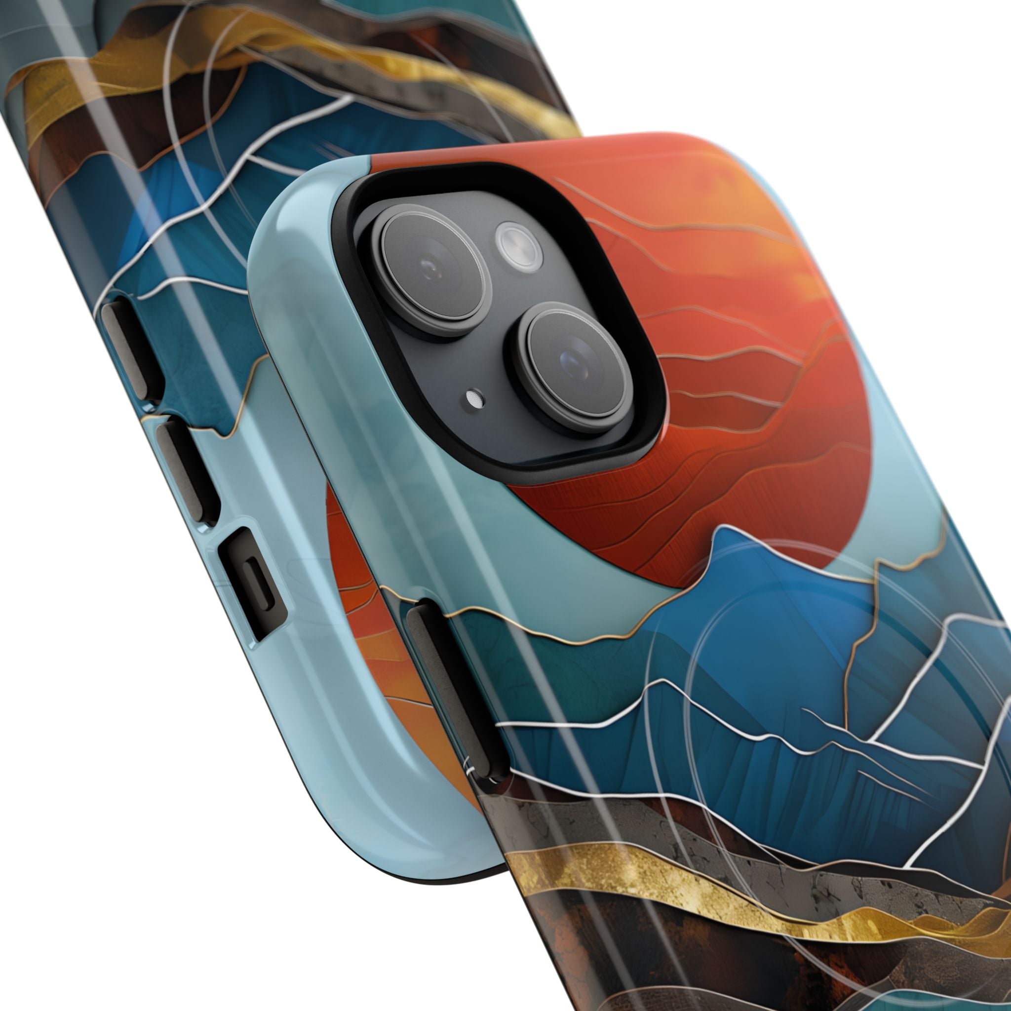 Molten Sun Peaks · Tough+ etui na telefon dla iPhone · Magsafe