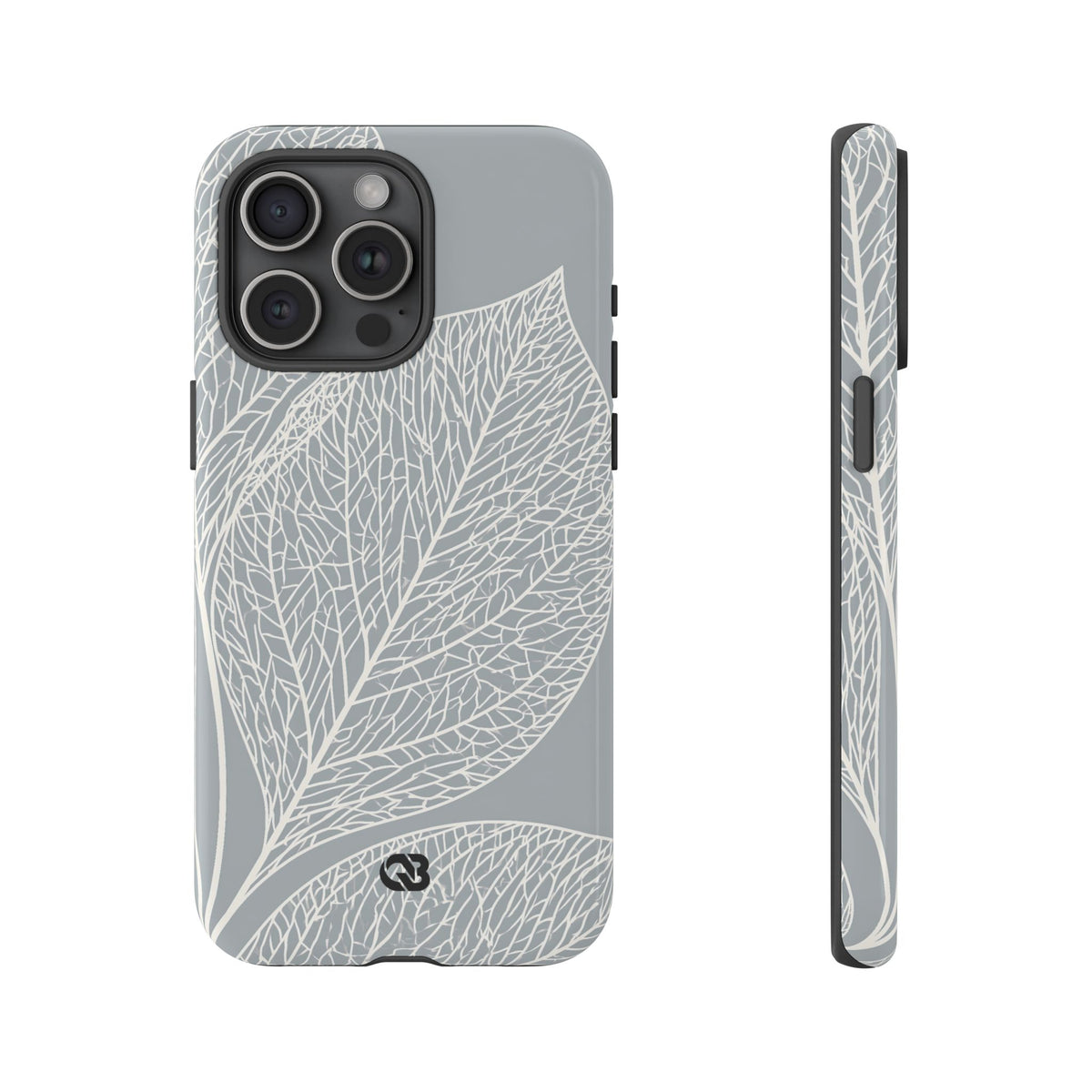Minimal Leaf Skeleton · Tough Phone Case for iPhone · Grey