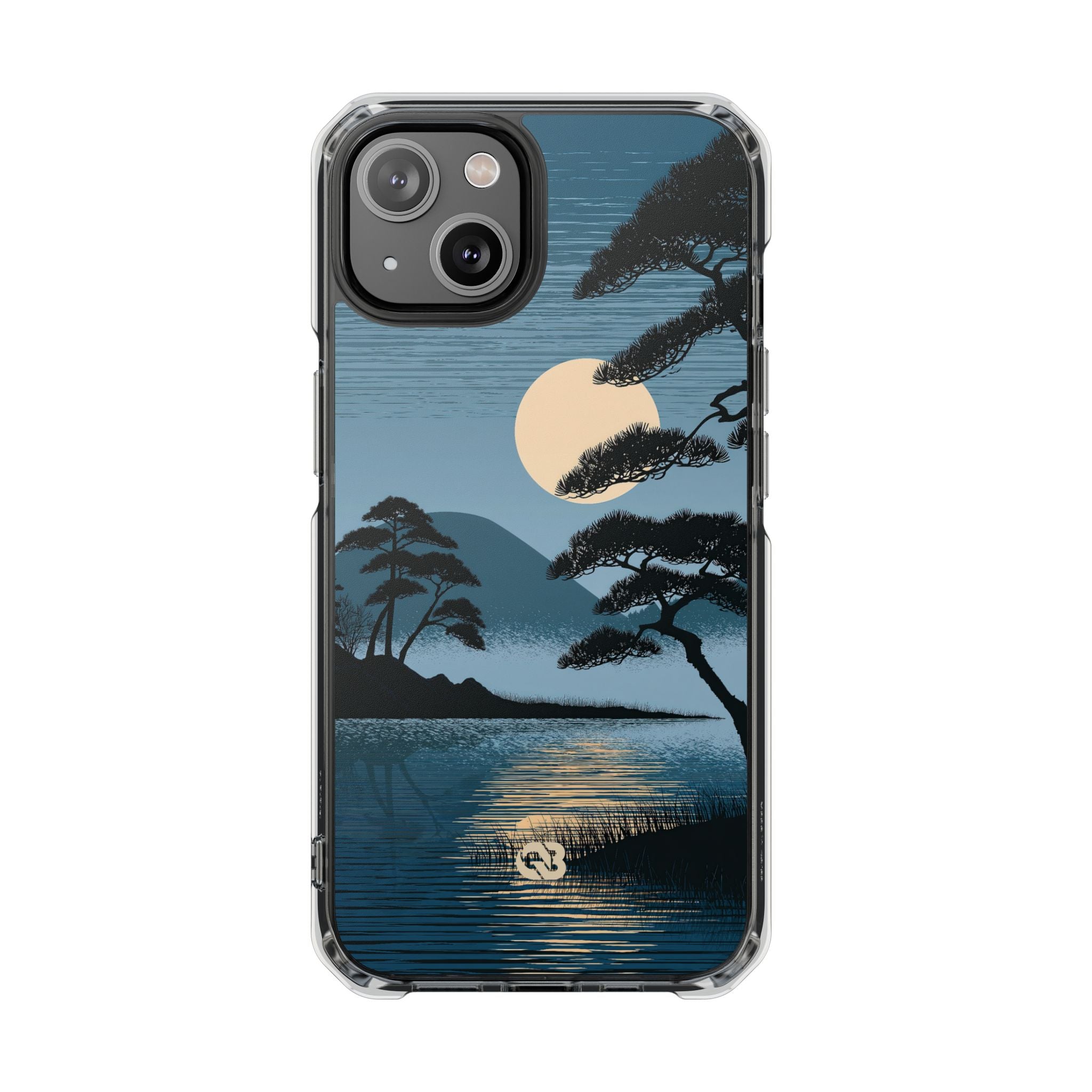 Blue Impact MagSafe Phone Case for iPhone - Midnight Kyoto Pine