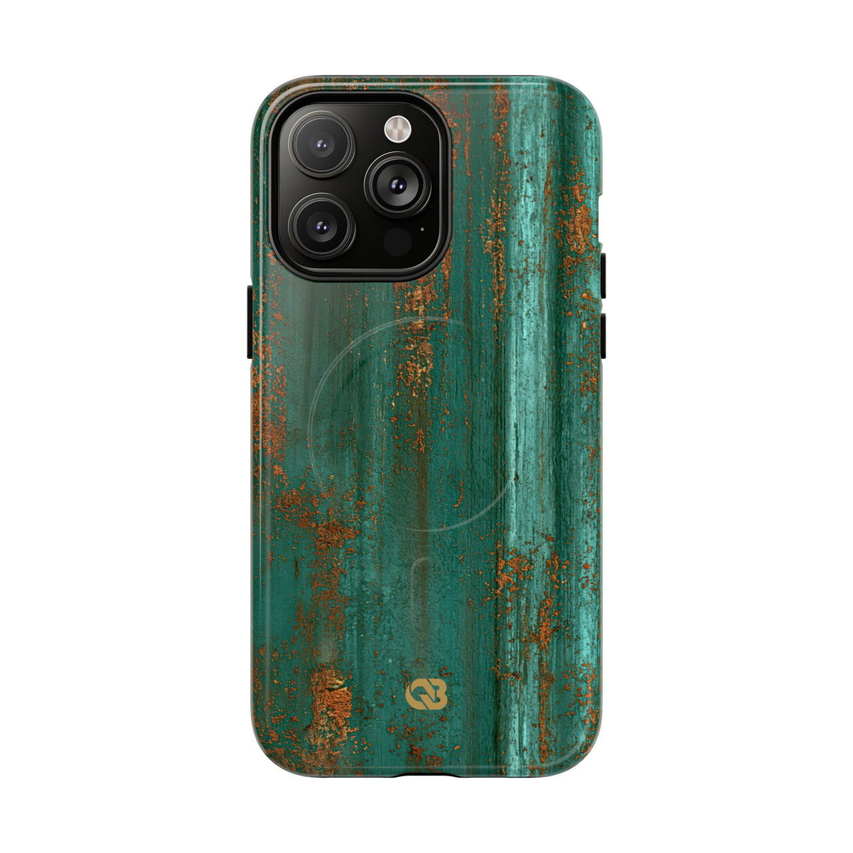 Teal Tough 2.0 Magsafe Phone Case for iPhone - Verdigris Copper Siding