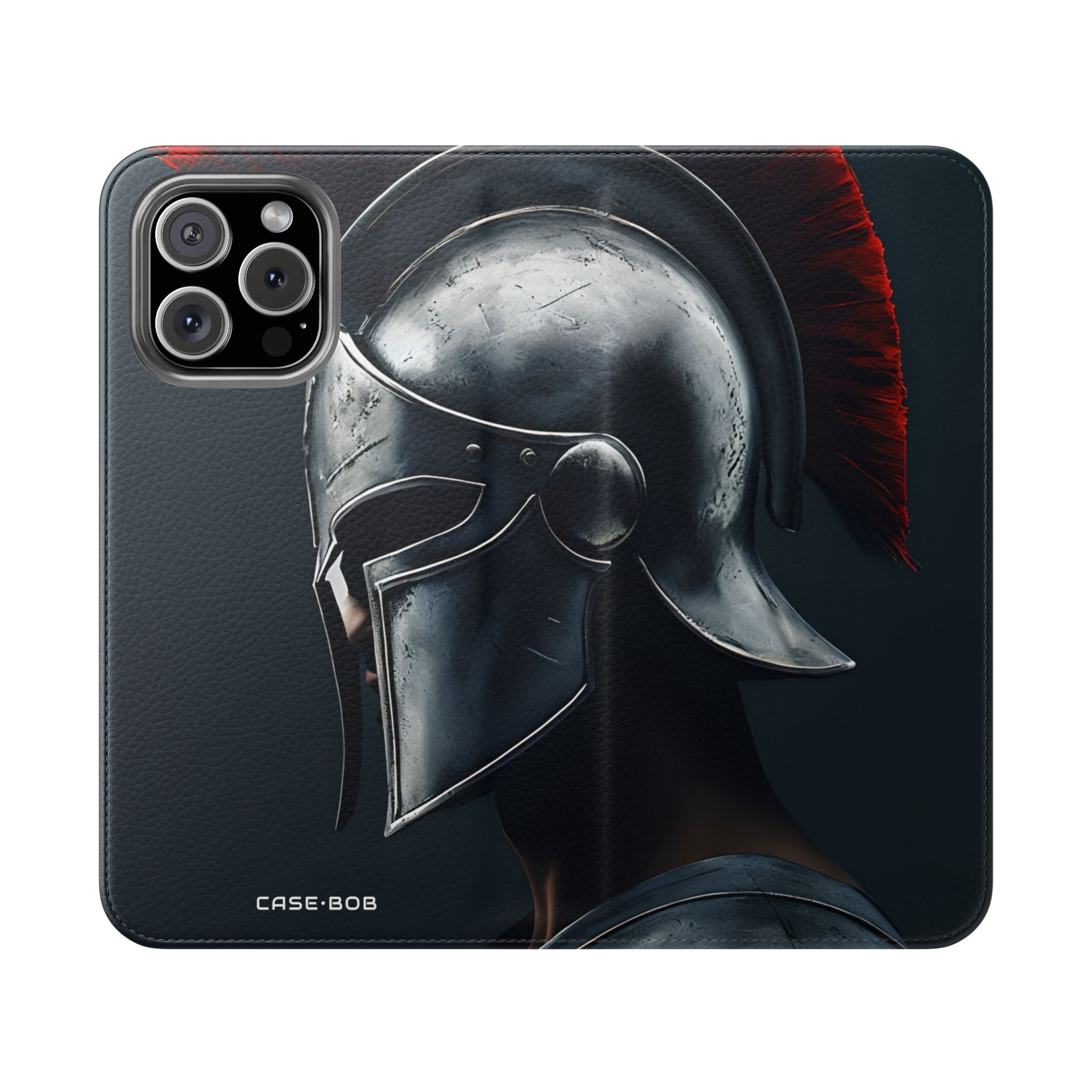 Silver Spartan - iPhone 16 Max Case - Wallet