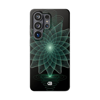 Verdant Harmonic Bloom · Lite Phone Case for Samsung · Black
