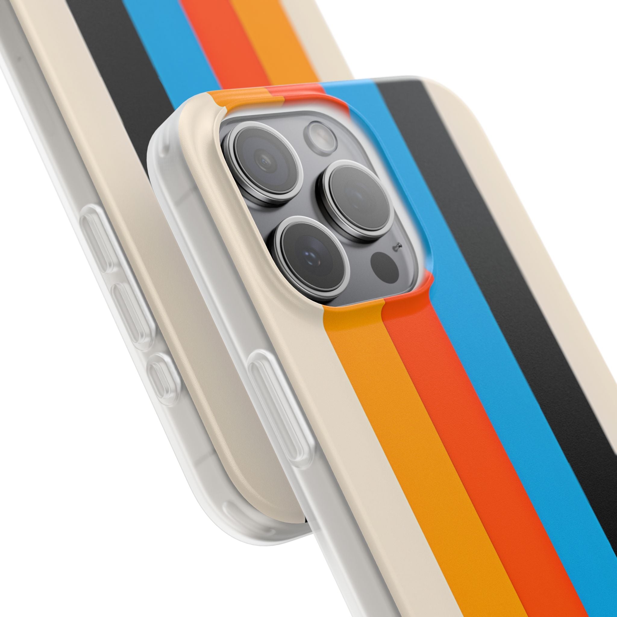 Lebendige Streifen Harmonie iPhone 15 Pro Max Case - Soft