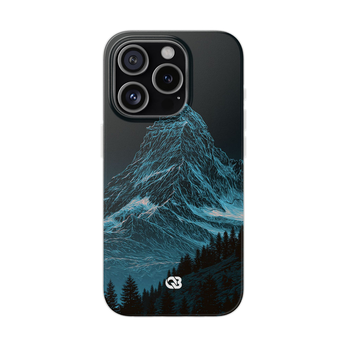 Glacial Alpine Peak · Lite Phone Case for iPhone · Blue