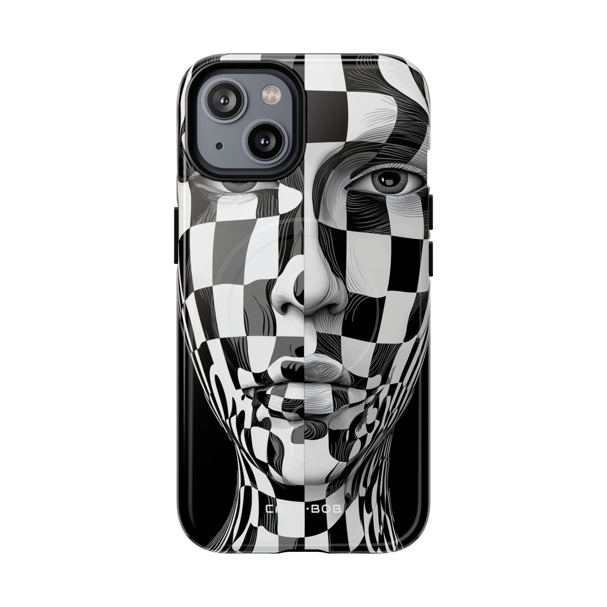 Checkered Face iPhone 14 Case - Tough+