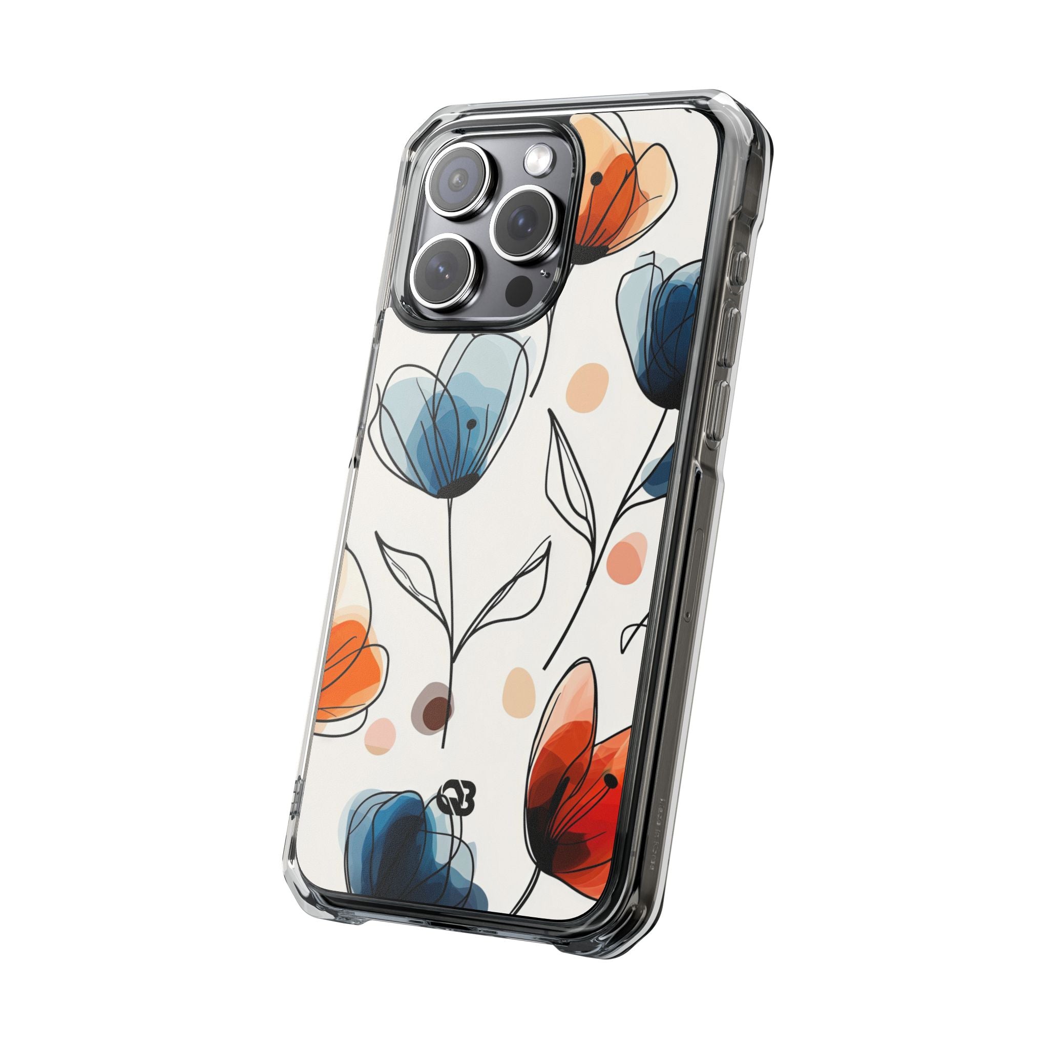 Ink Watercolor Tulips · Impact Hoesje voor iPhone · Magsafe