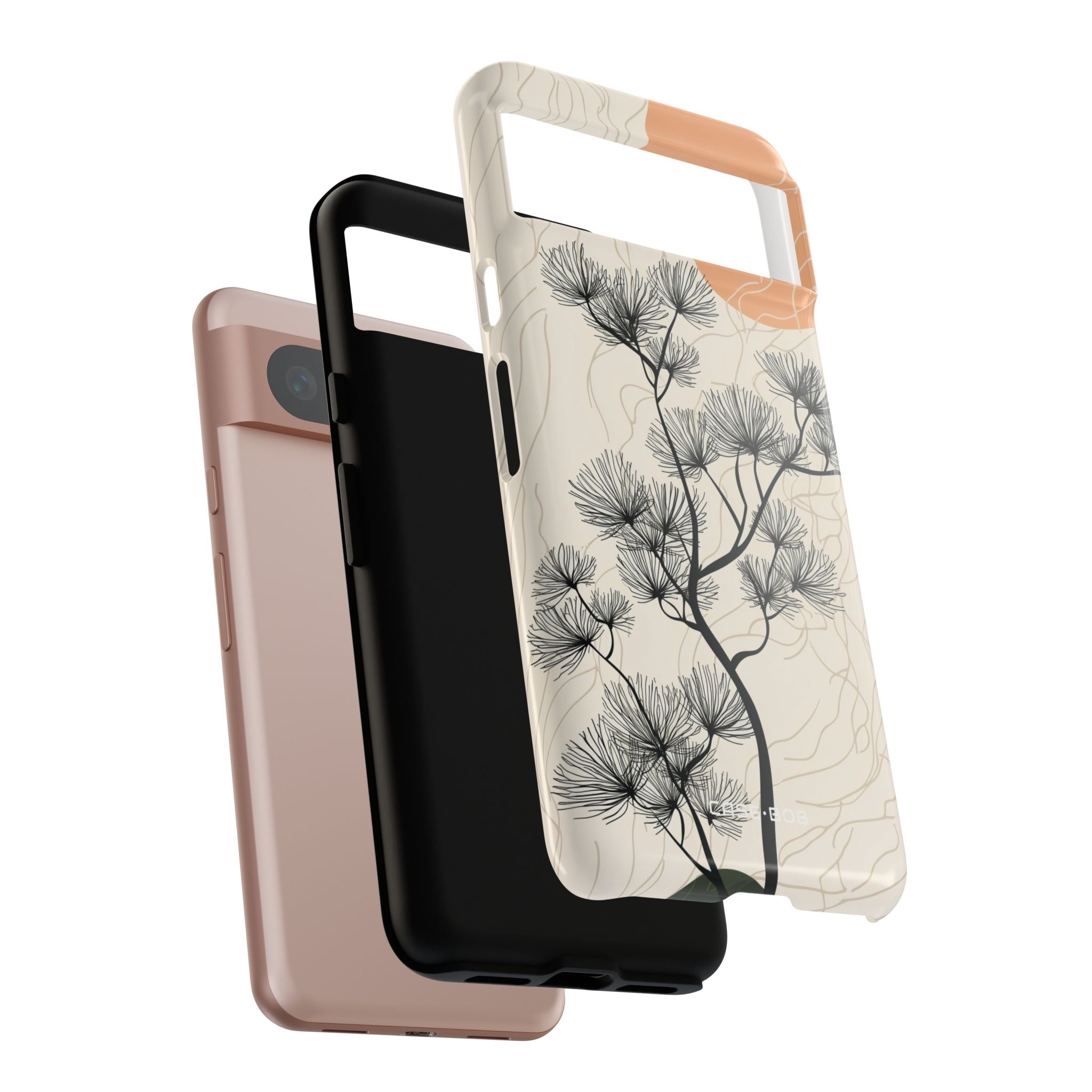 Spiky Tree Sunset Google Pixel 8 Case - Tough