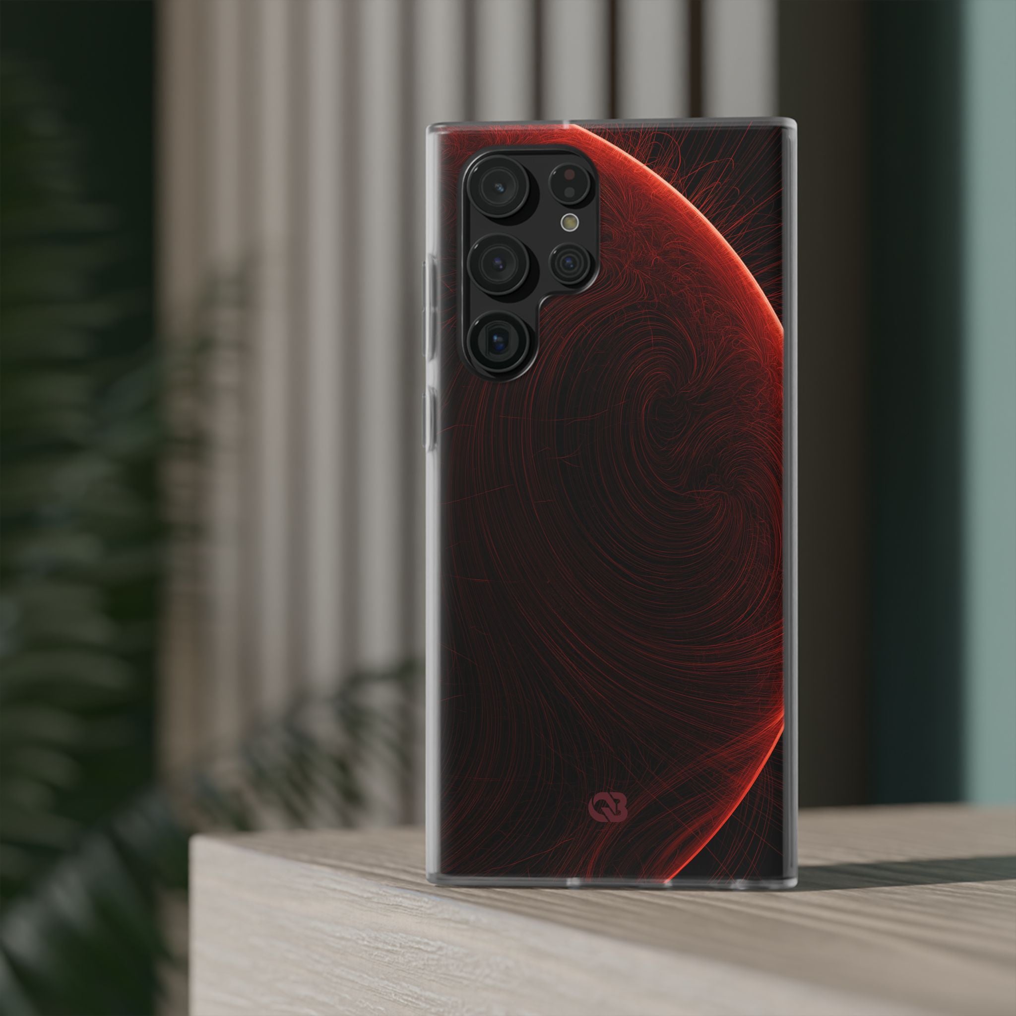 Red Lite Phone Case for Samsung - Crimson Flare Flux