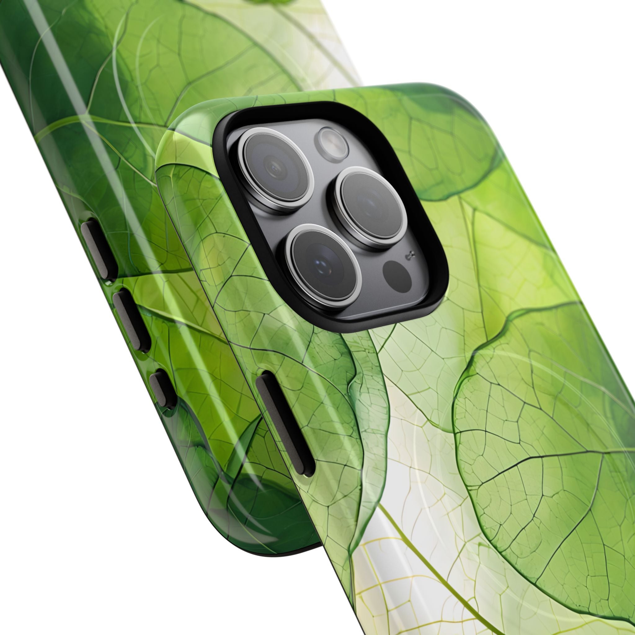 Emerald Leaf Veins · Tough+ Magsafe
