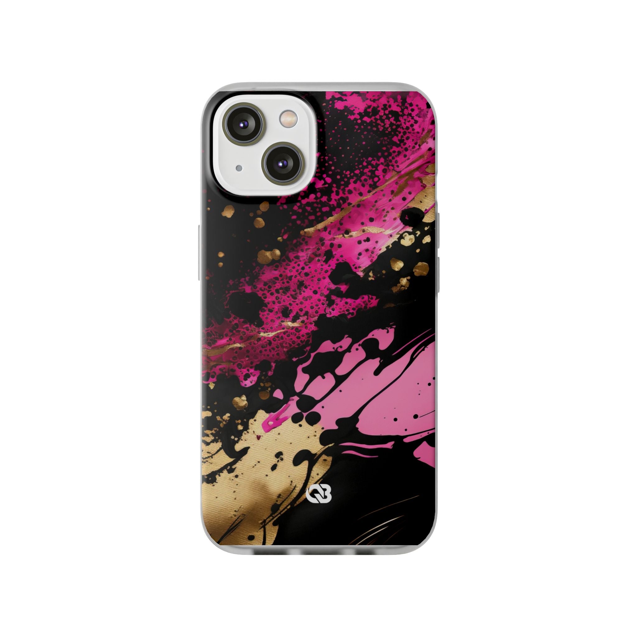 Magenta Liquid Gold · Soft Handyhülle für iPhone