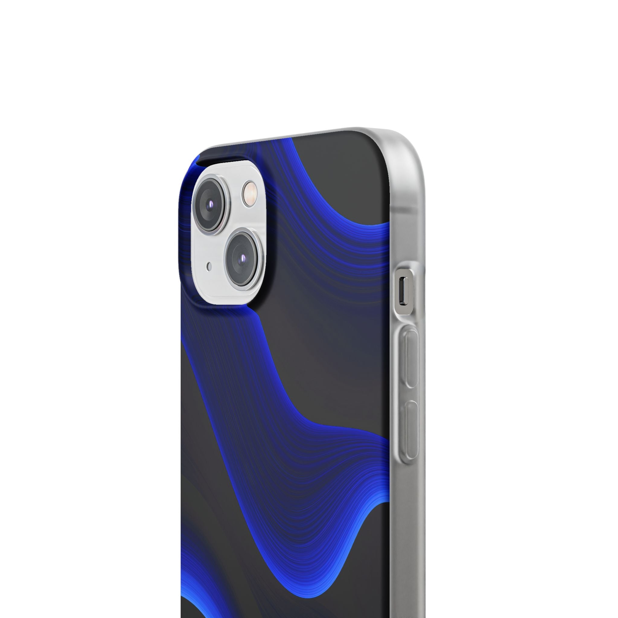 Blue Lite Phone Case for iPhone - Electric Cobalt Flow