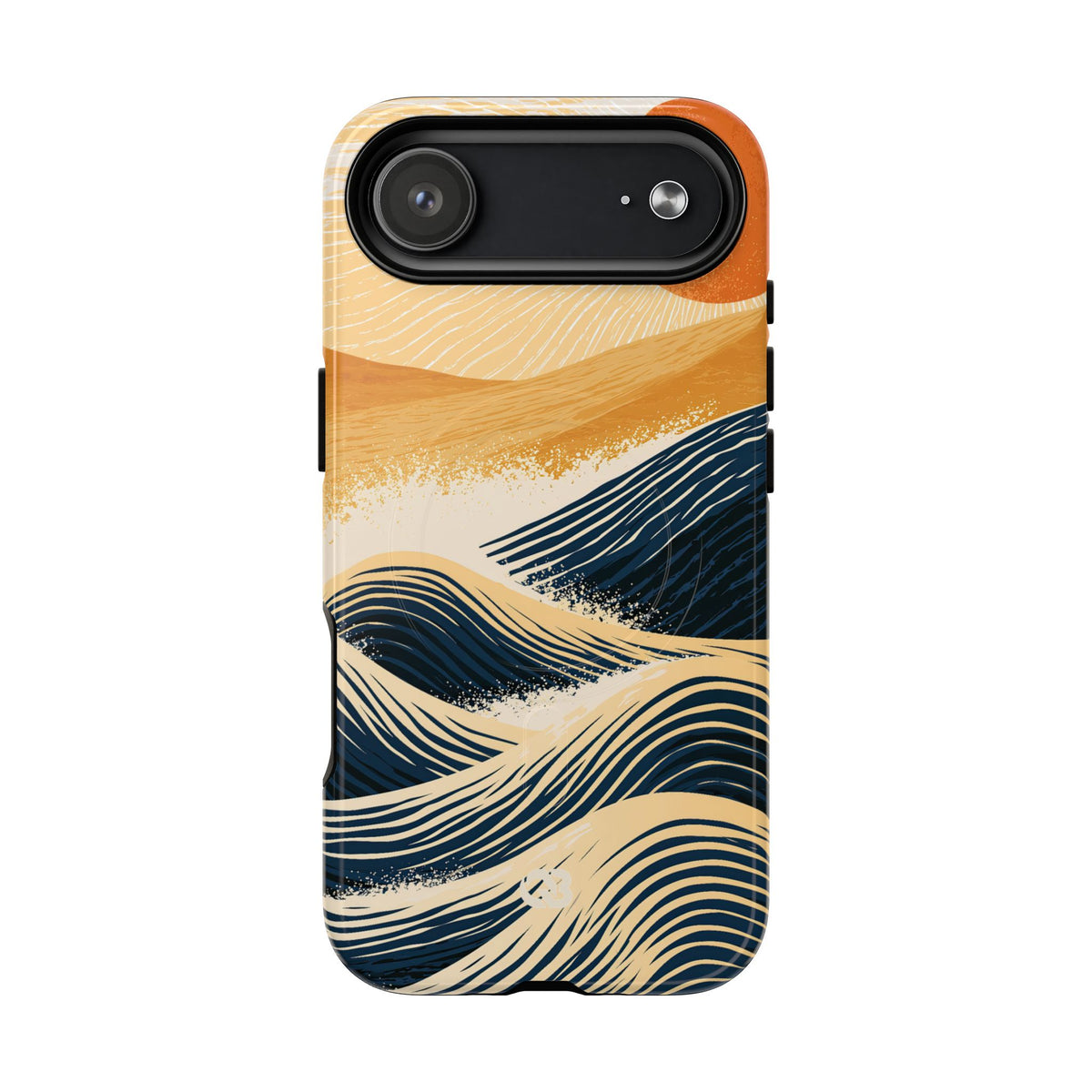 Golden Horizon Waves · Tough 2.0 Magnetic Phone Case for iPhone · Blue