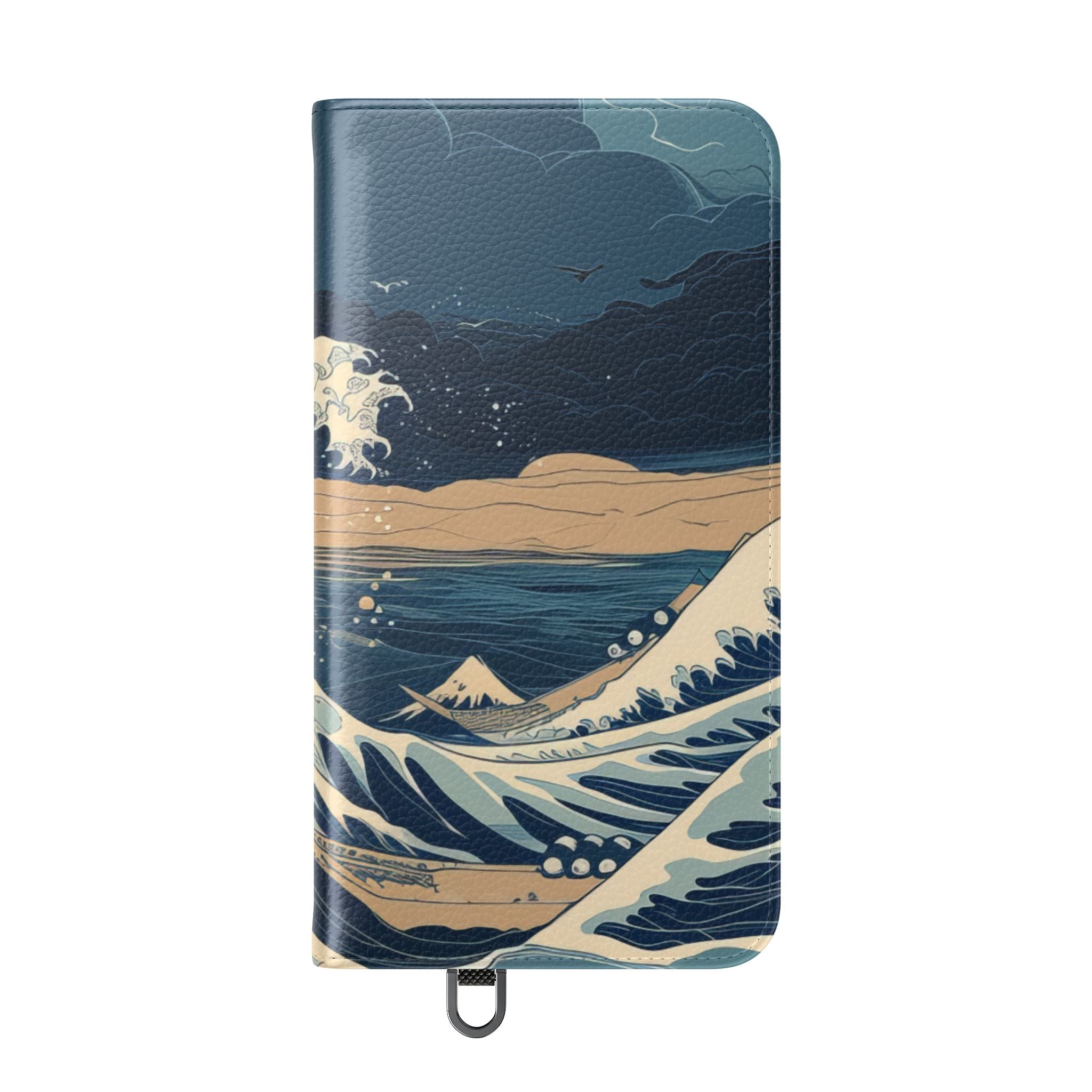Cresting Navy Wave - Samsung S24 Plus Case - Wallet