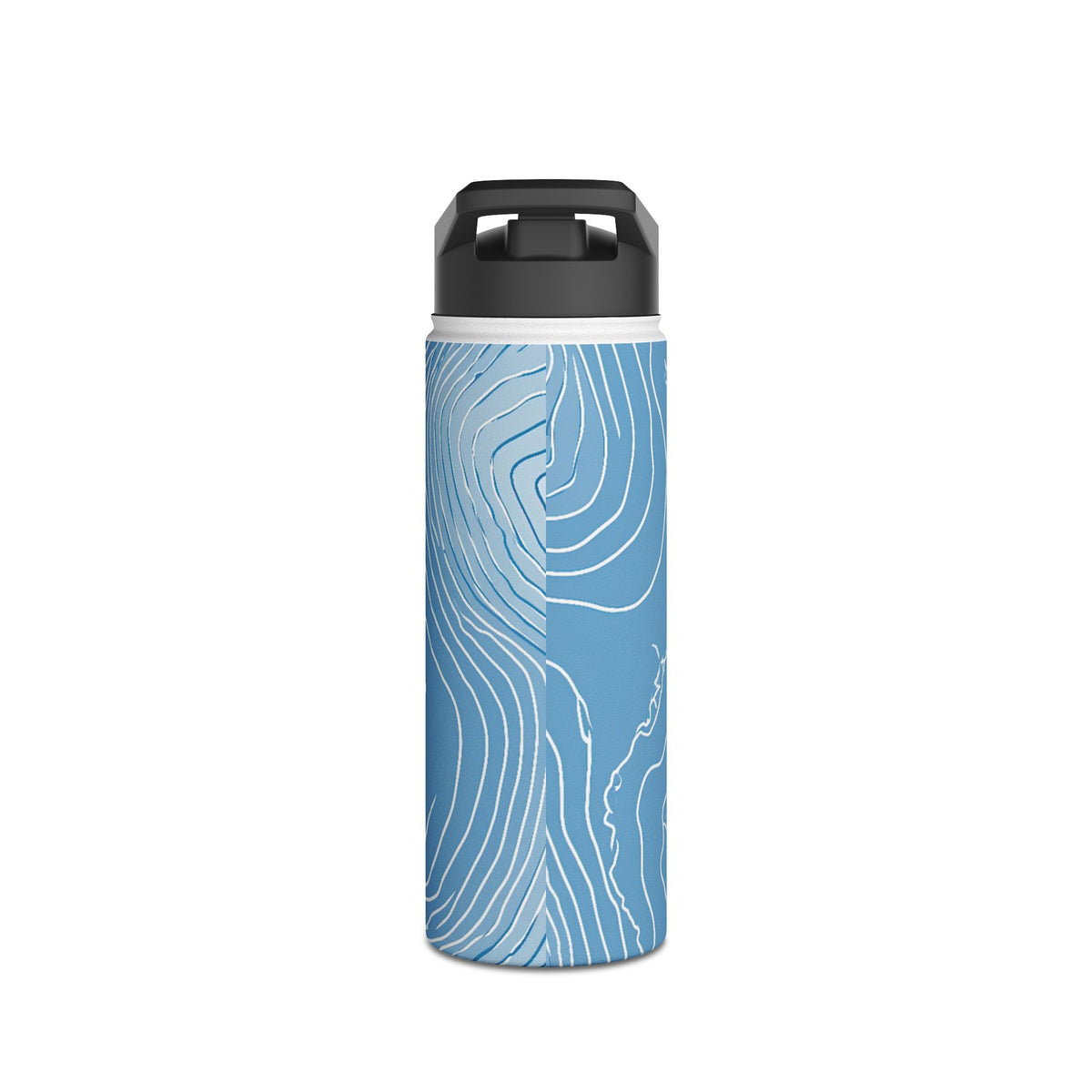 Glacial Basin Topo · Insulated Water Bottle · Blue