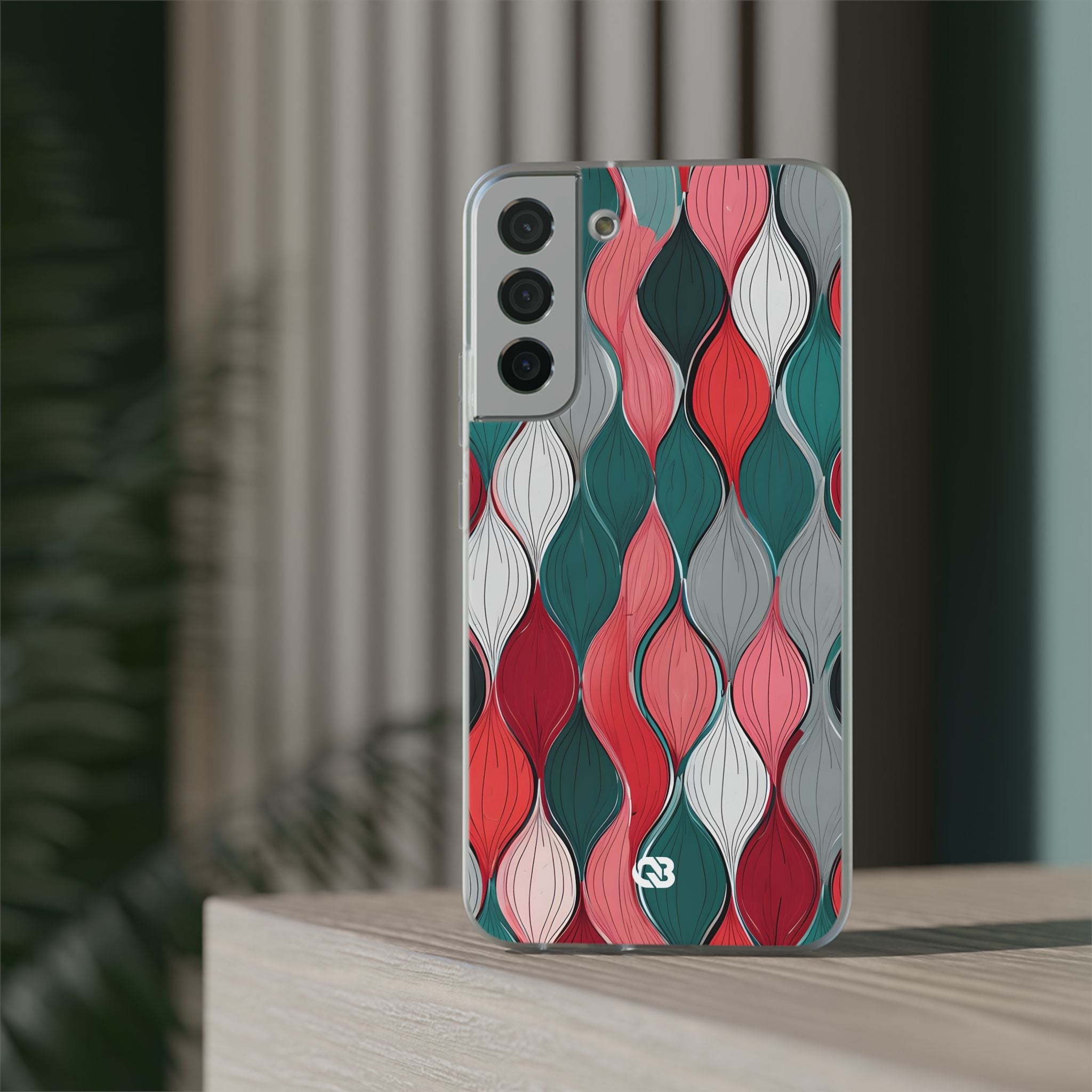 Slate Rose Ripple · Soft Phone Case for Samsung