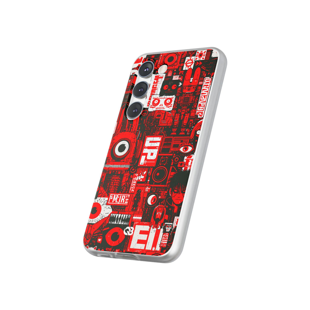 Neo Mecha Collage · Lite Phone Case for Samsung · Red