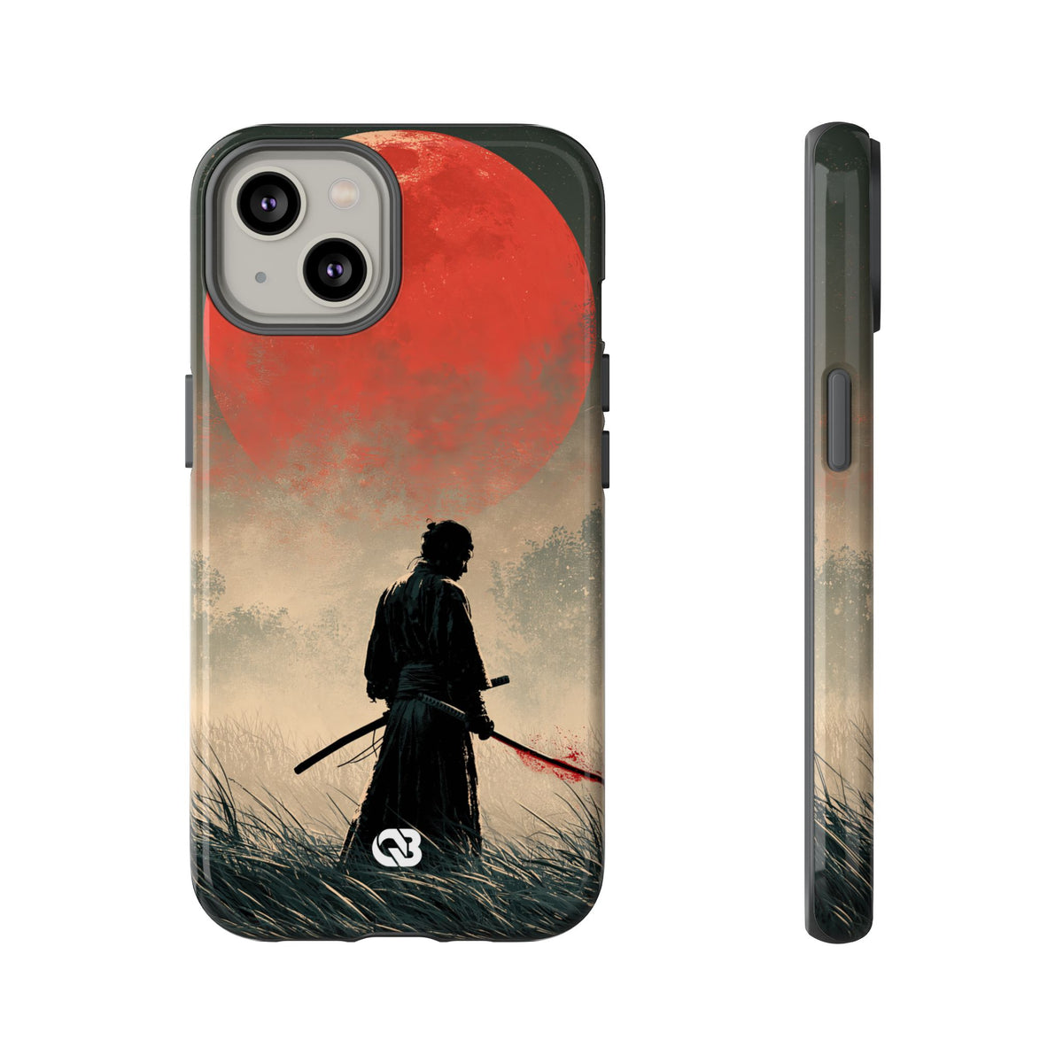 Crimson Moon Ronin · Tough Phone Case for iPhone · Red